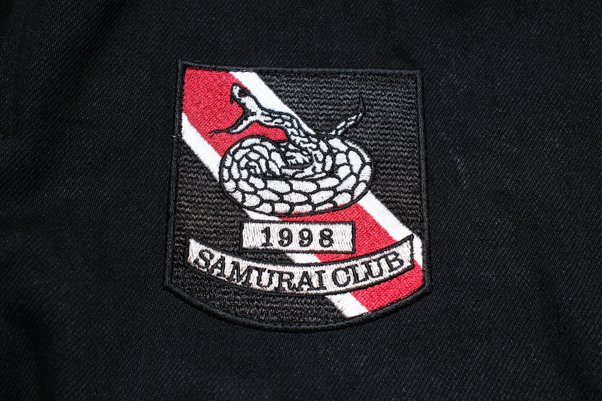 Samurai “Year of Snake” L-2 Denim Flight Jacket (Ultimate Black)
