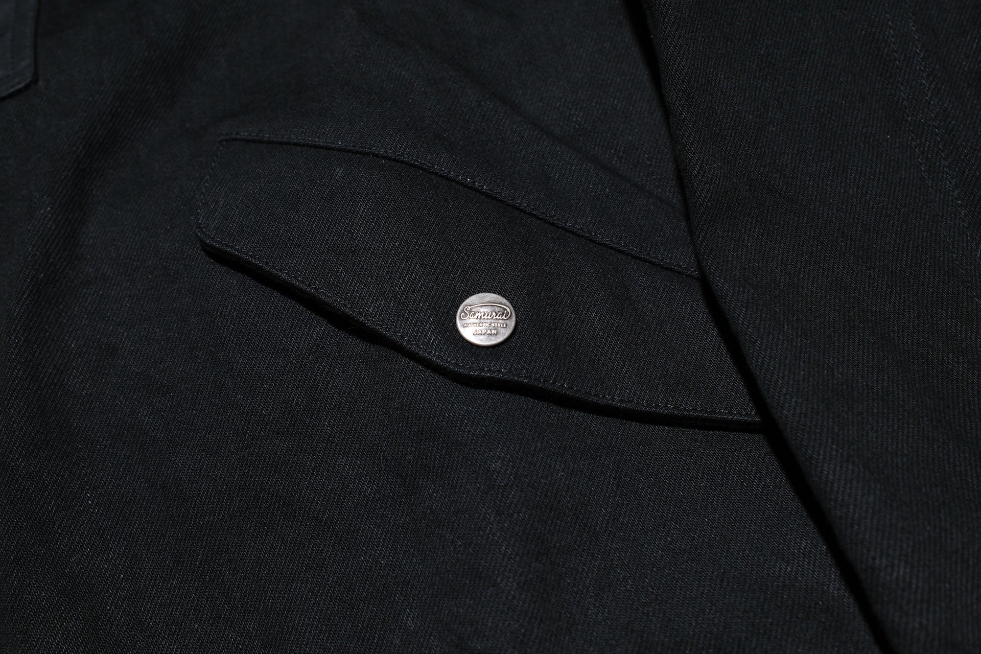 Samurai “Year of Snake” L-2 Denim Flight Jacket (Ultimate Black)