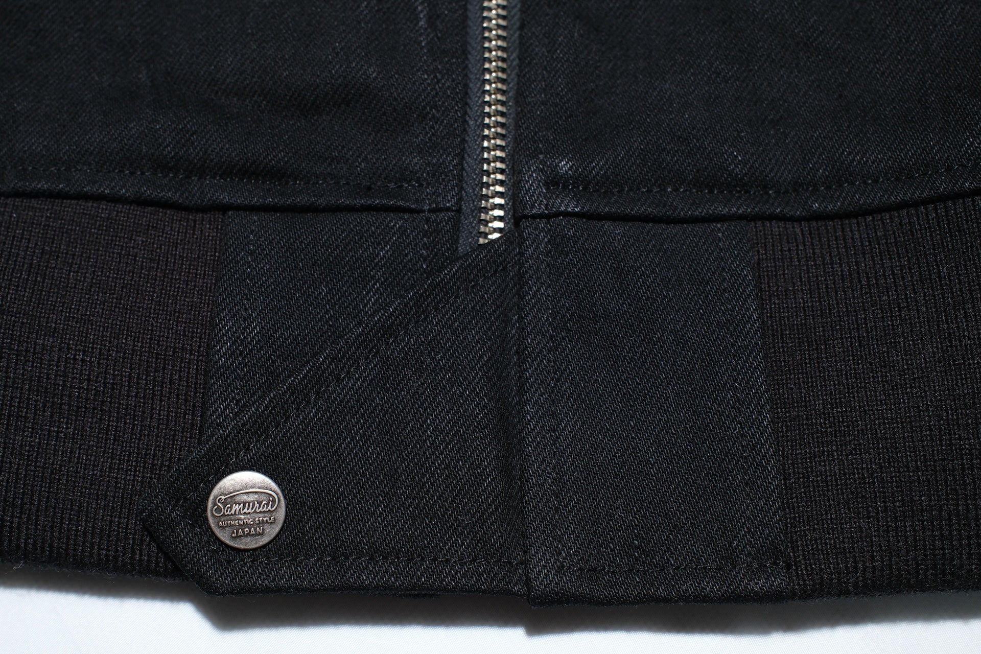 Samurai “Year of Snake” L-2 Denim Flight Jacket (Ultimate Black)