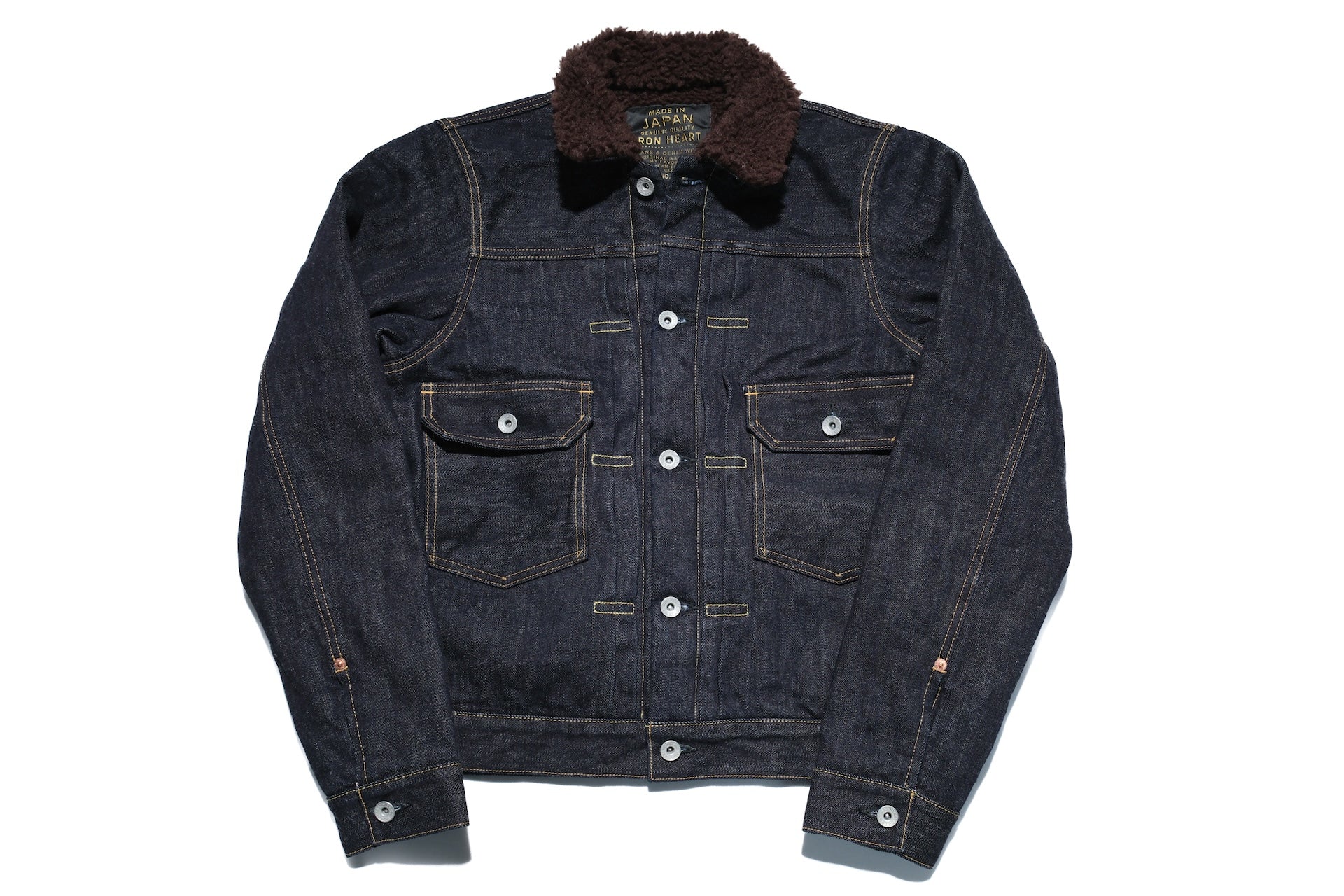 Iron Heart Indigo Dyed "Ultimate-Winter" Type 2 Denim Jacket
