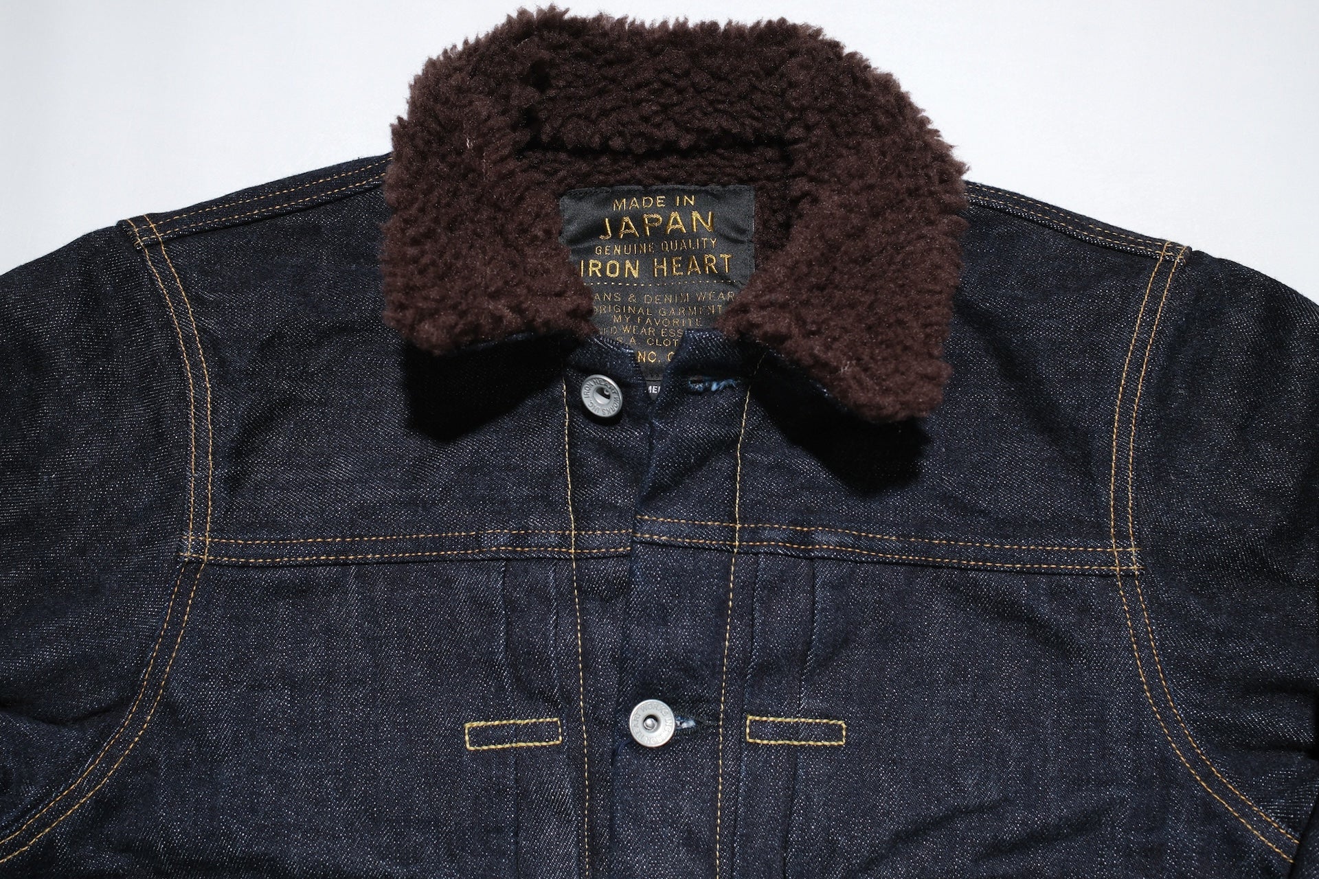 Iron Heart Indigo Dyed "Ultimate-Winter" Type 2 Denim Jacket