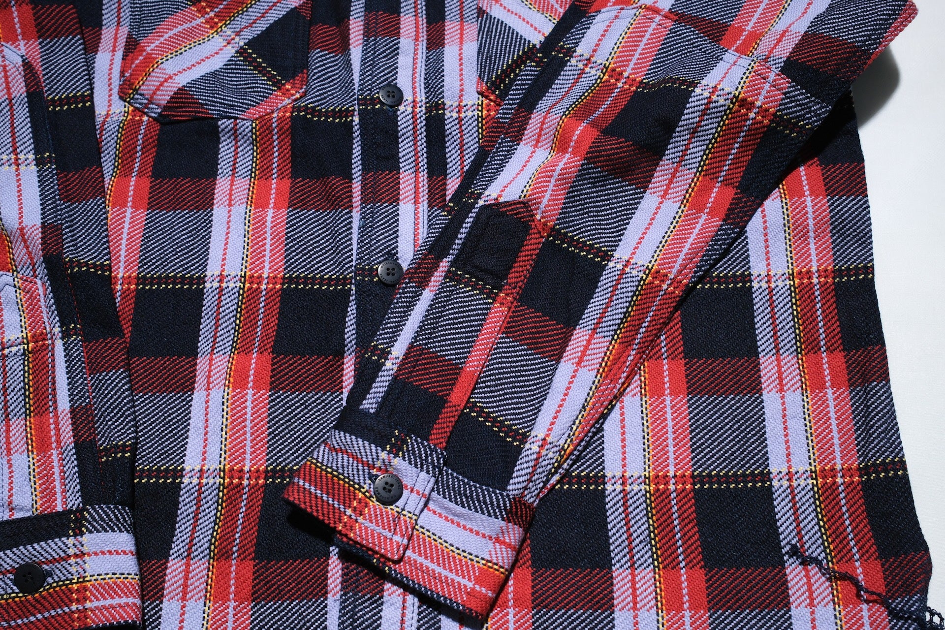 Samurai Indigo Dyed Heavyweight “Oversea Edition” Flannel Workshirt (Plum Purple)