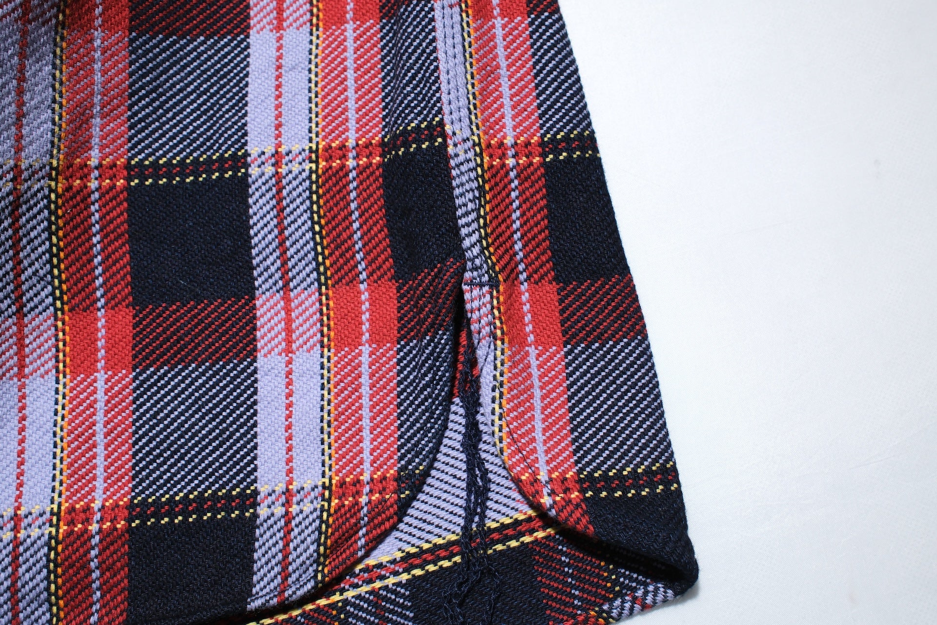 Samurai Indigo Dyed Heavyweight “Oversea Edition” Flannel Workshirt (Plum Purple)