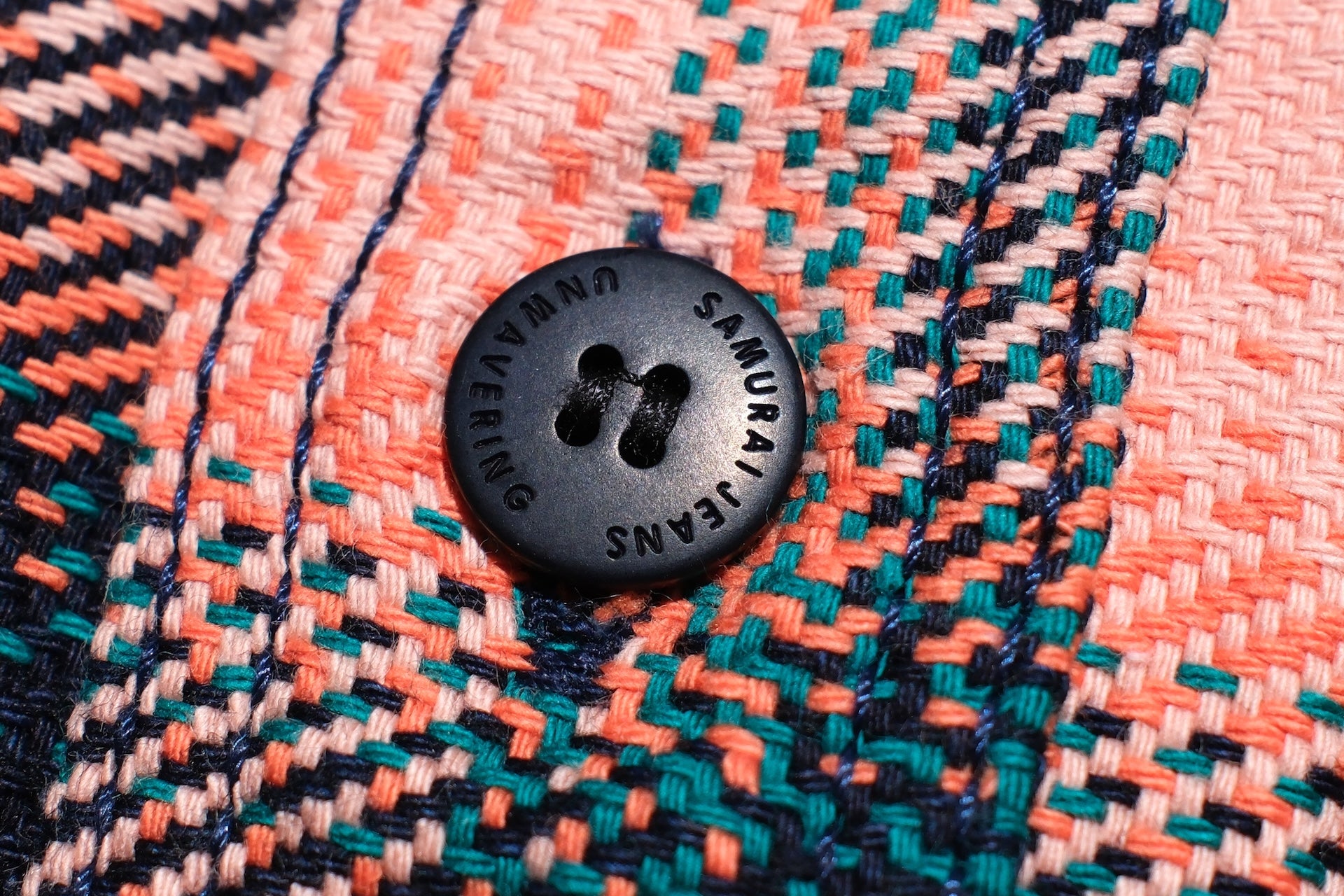 Samurai Indigo Dyed Heavyweight “Oversea Edition” Flannel Workshirt (Pink Salmon)