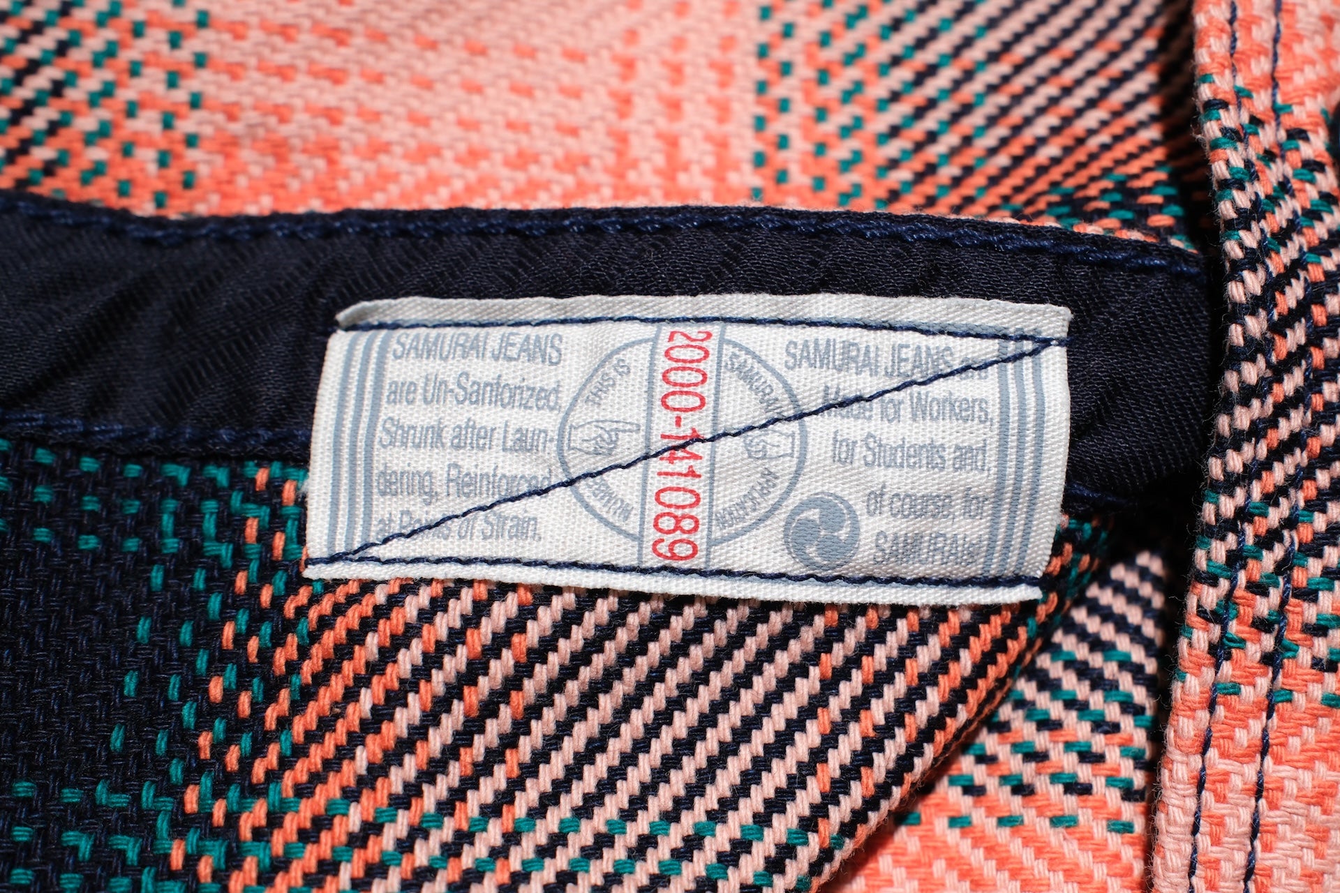 Samurai Indigo Dyed Heavyweight “Oversea Edition” Flannel Workshirt (Pink Salmon)