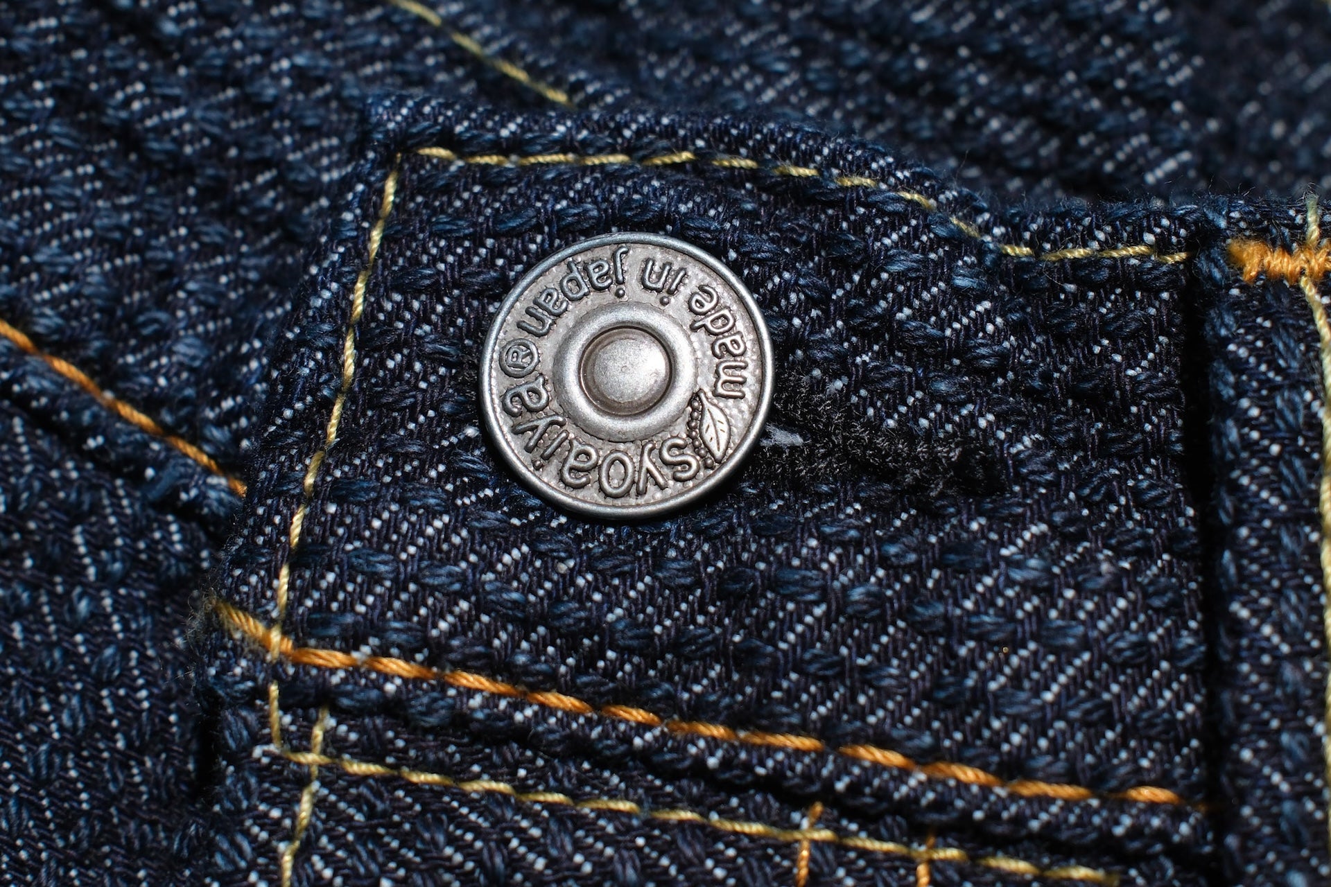 Pure Blue Japan 12.5oz "Double-Warps" Sashiko Trousers (Indigo X Indigo)
