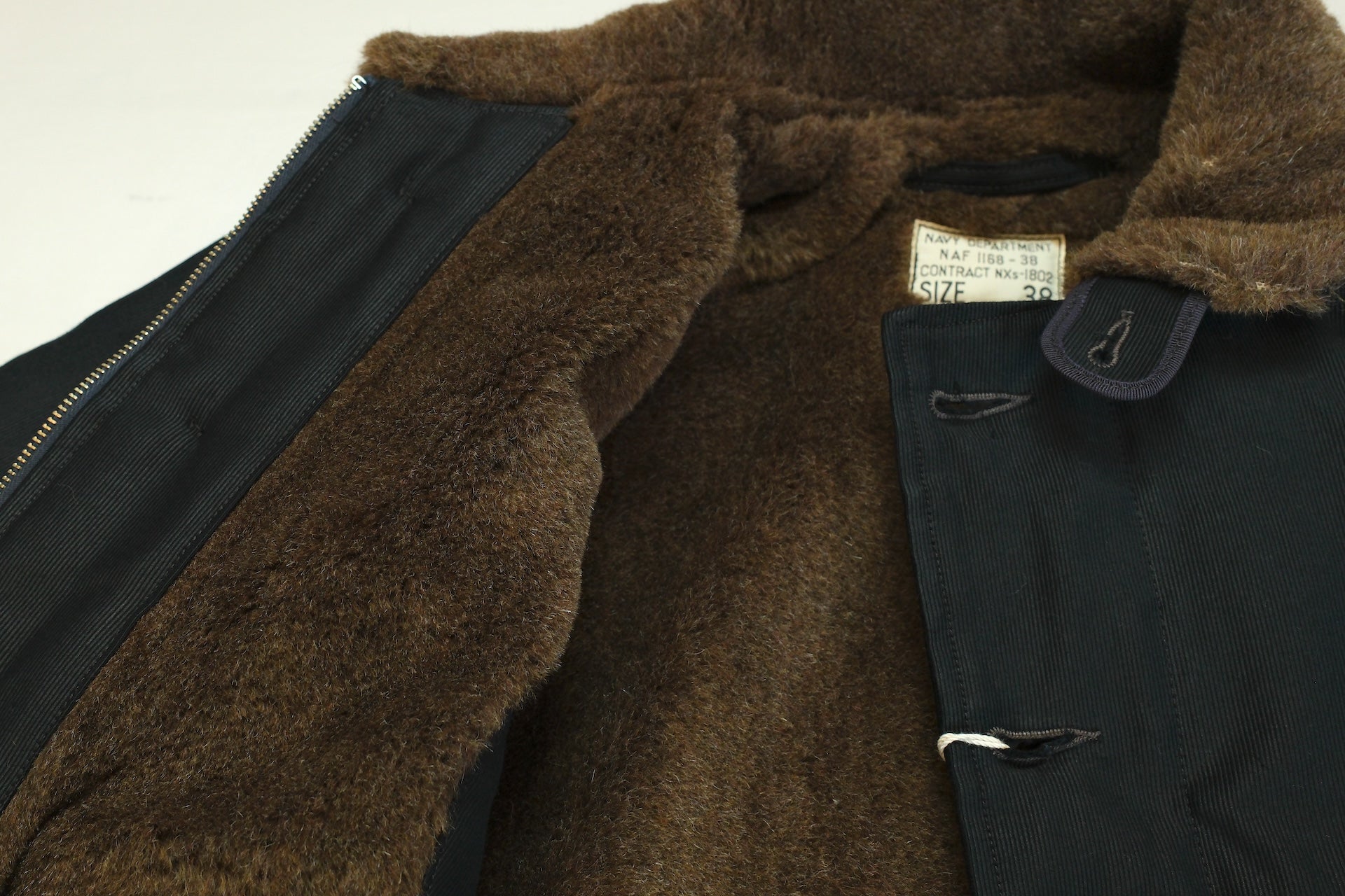 Freewheelers N-1 1940s Naval Deck Jacket (Dark Navy)