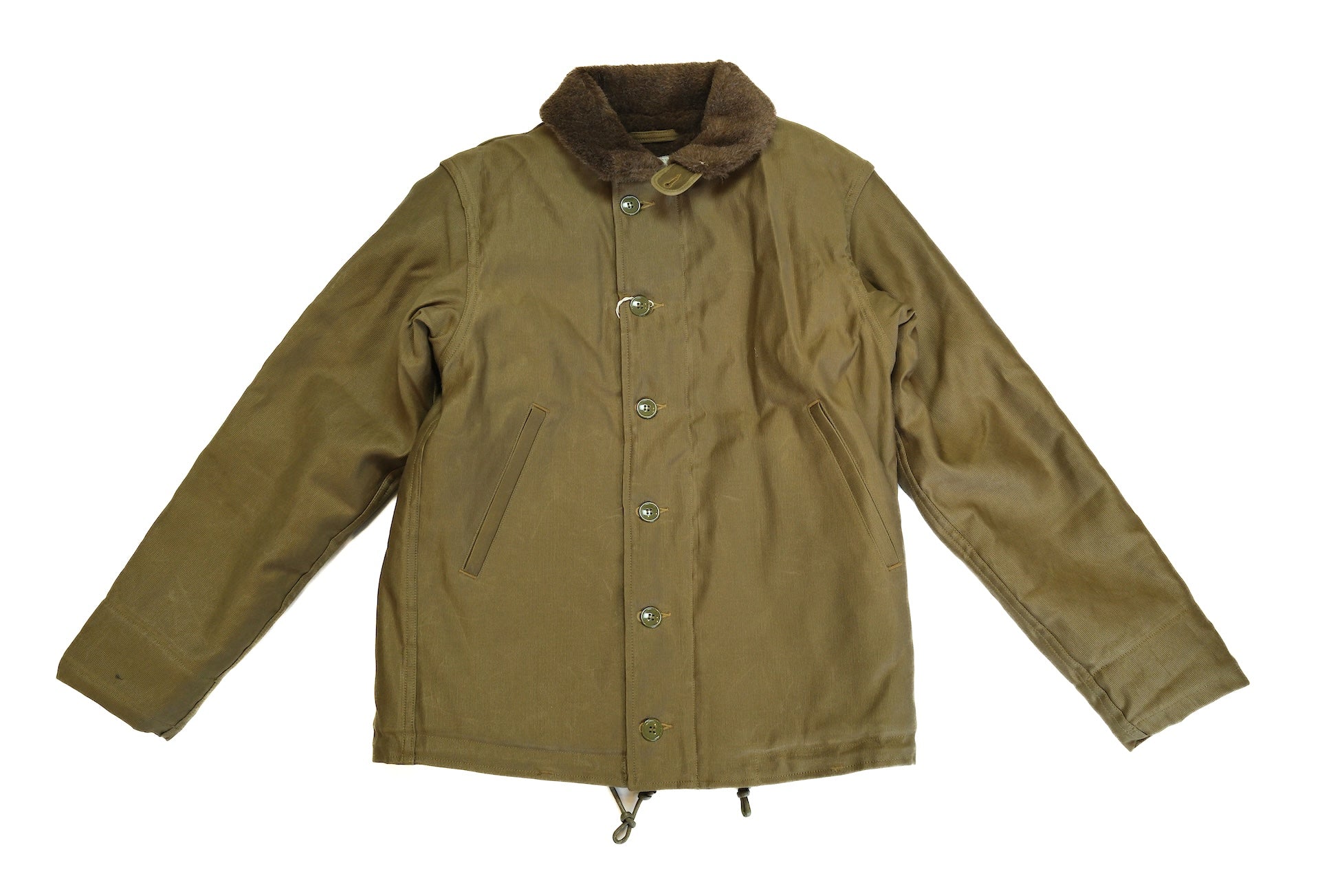 Freewheelers N-1 1940s Naval Deck Jacket (Khaki Beige)