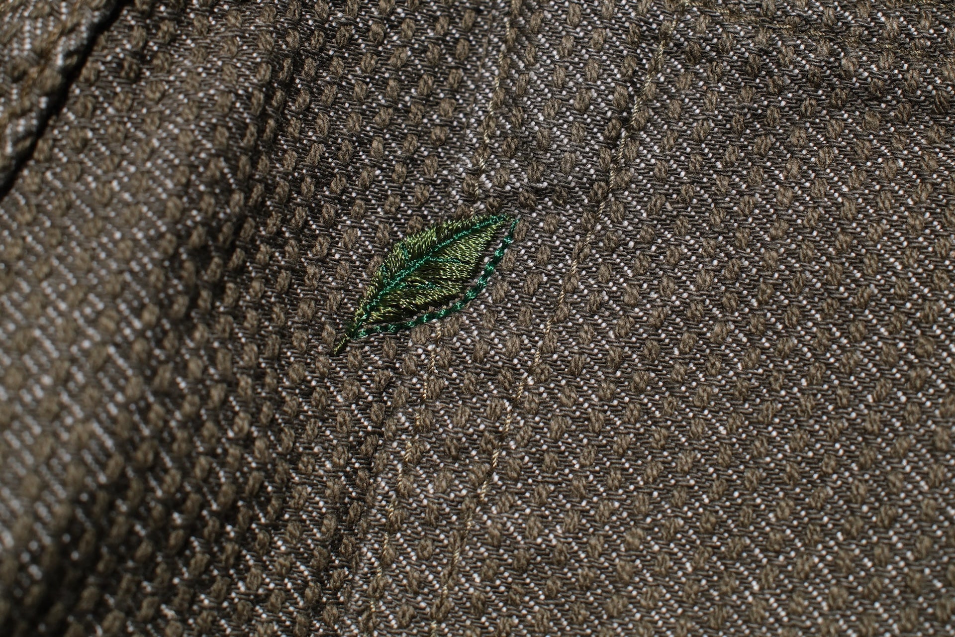 Pure Blue Japan 12.5oz "Double-Warps" Sashiko Trousers (Olive X Olive)