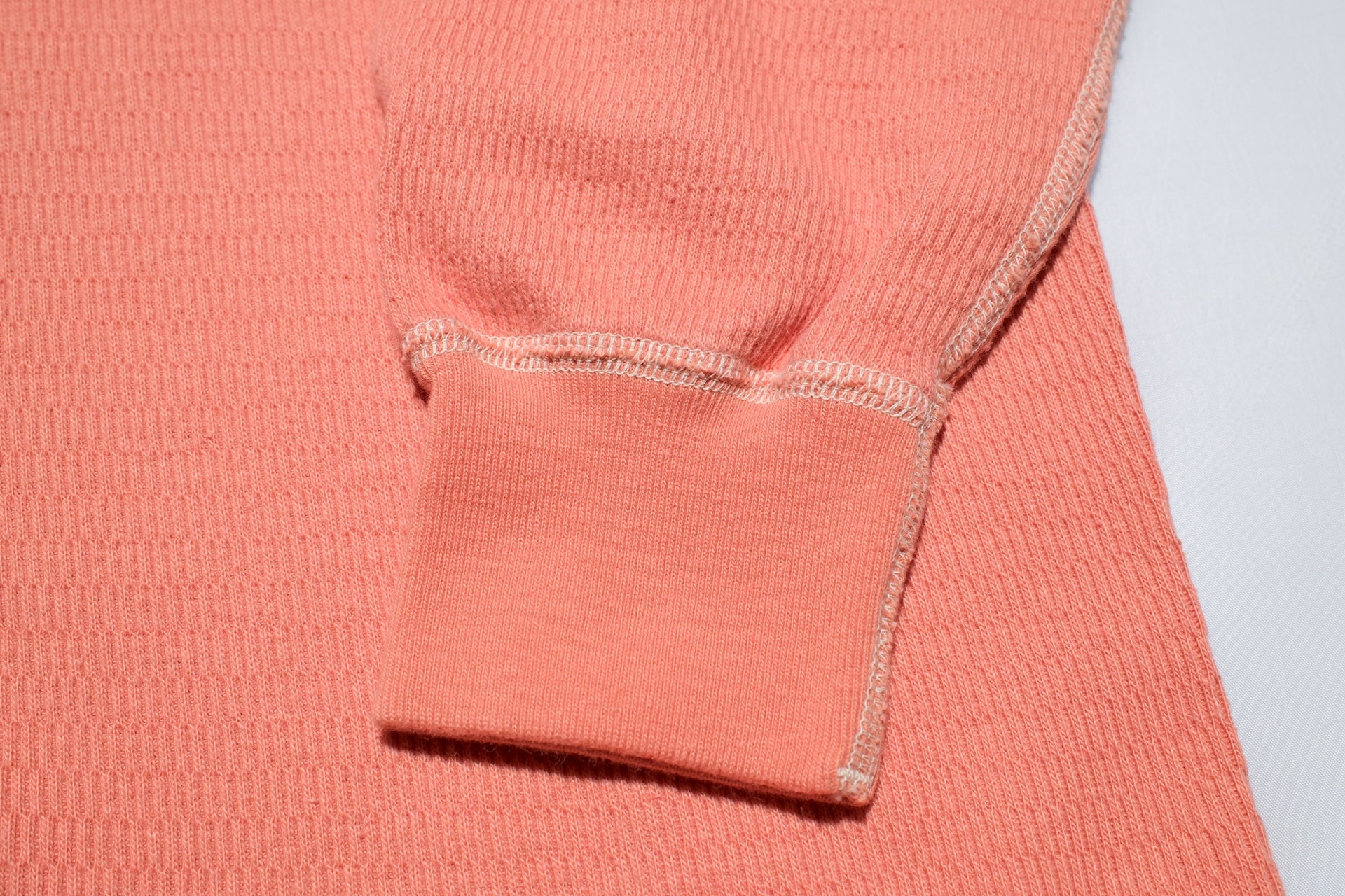 The Flat Head '26 Version "Standard" L/S Henley Thermal Tee (Salmon)