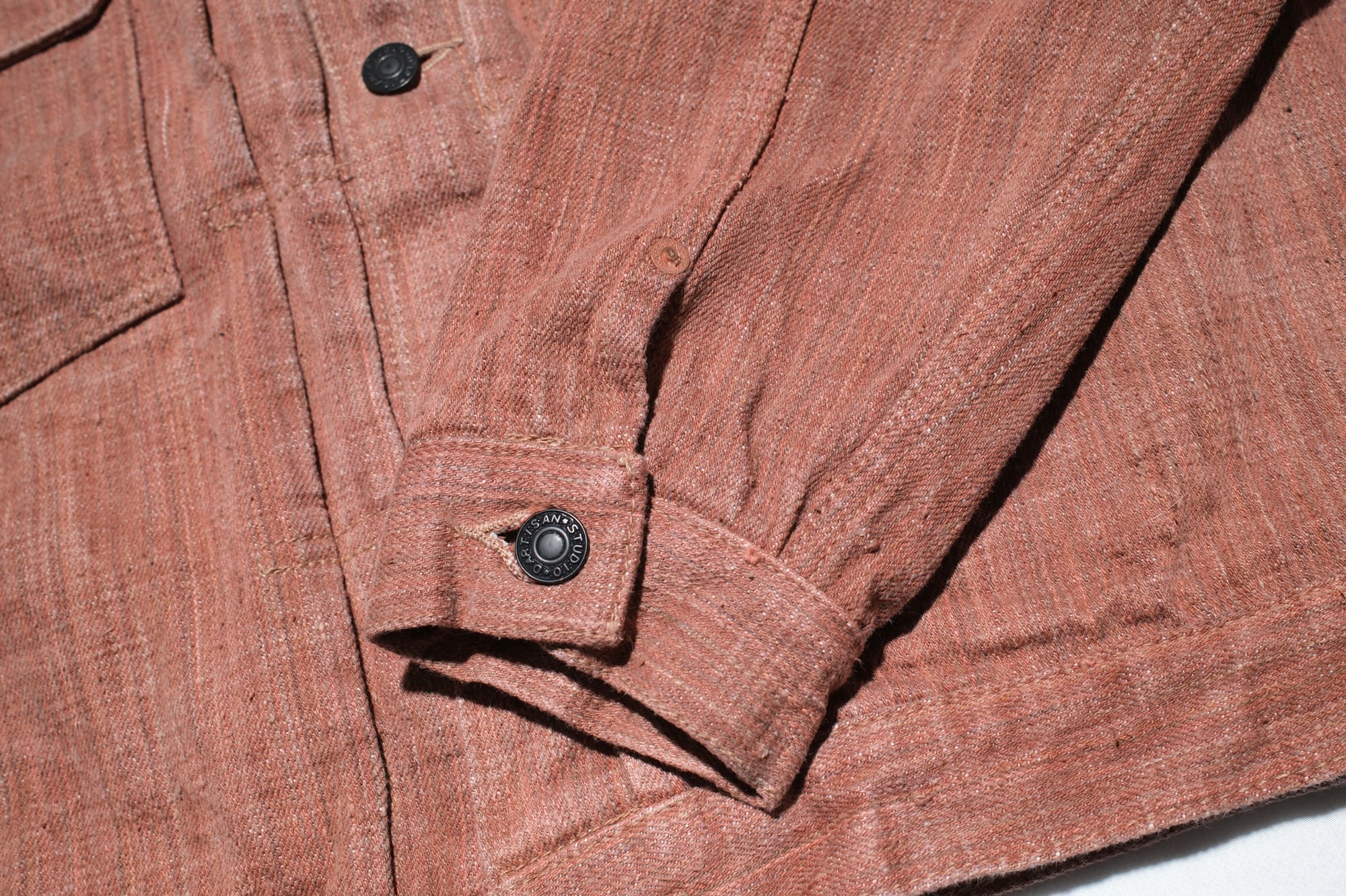 Studio D'Artisan 16oz Kakishibu Dyed “Extreme-Slub” 45TH Anniversary Limited Type II Denim Jacket