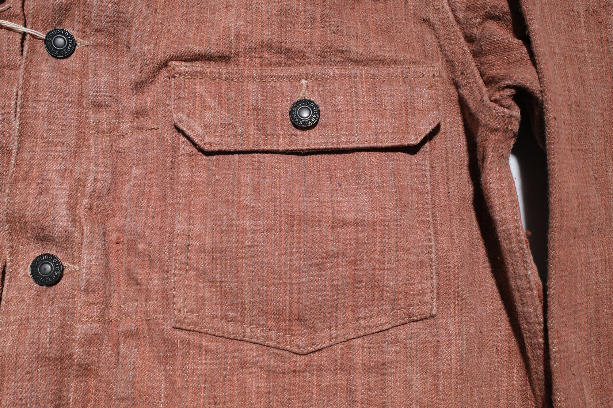 Studio D'Artisan 16oz Kakishibu Dyed “Extreme-Slub” 45TH Anniversary Limited Type II Denim Jacket