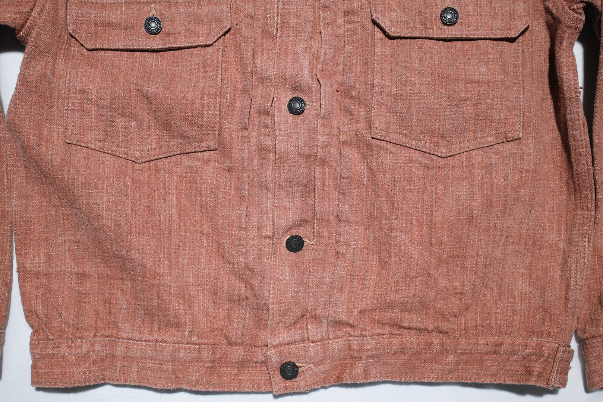 Studio D'Artisan 16oz Kakishibu Dyed “Extreme-Slub” 45TH Anniversary Limited Type II Denim Jacket