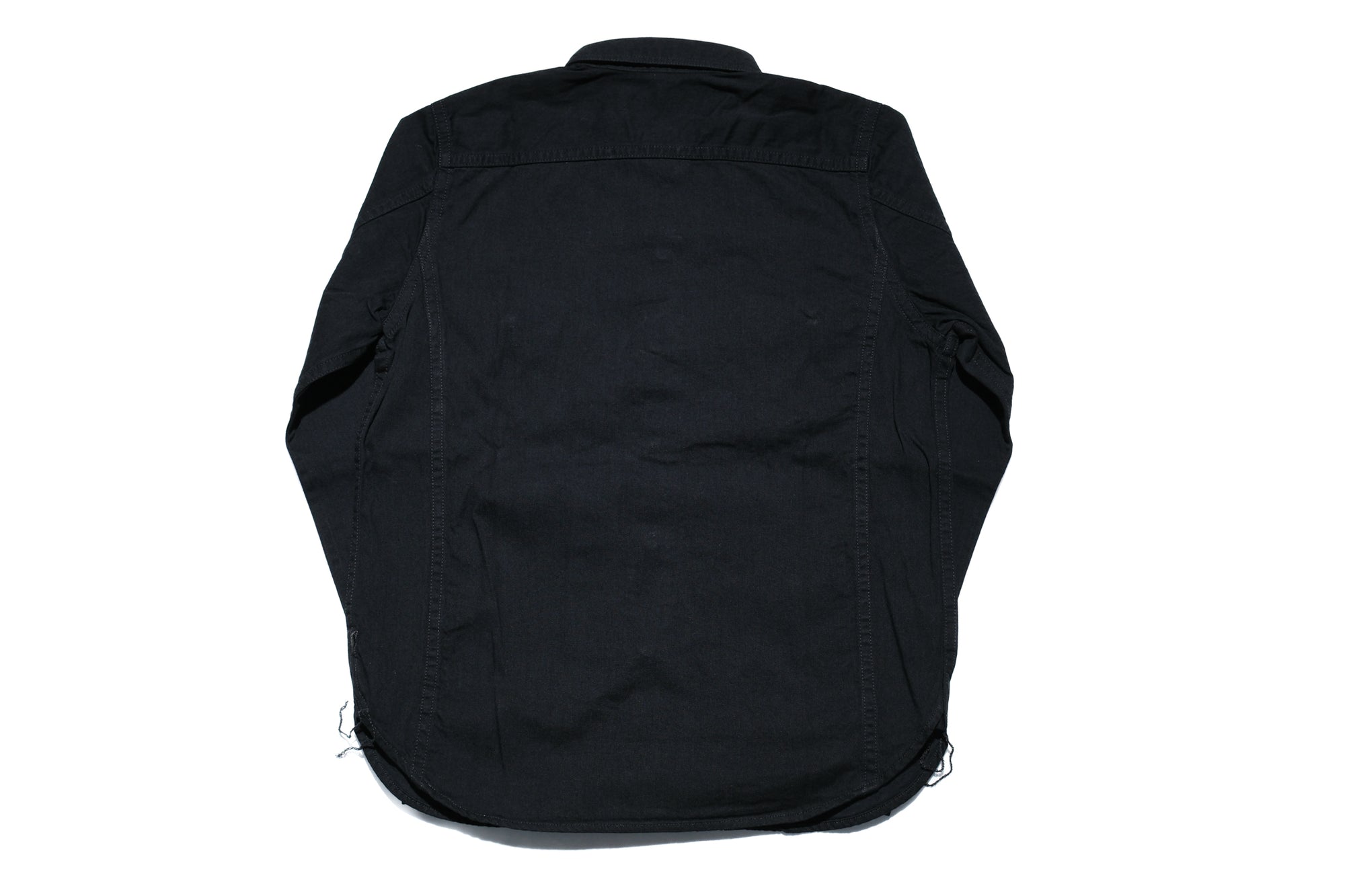 Pure Blue Japan 8oz Denim "Type 2" Jacketed Shirt (Solid Black)