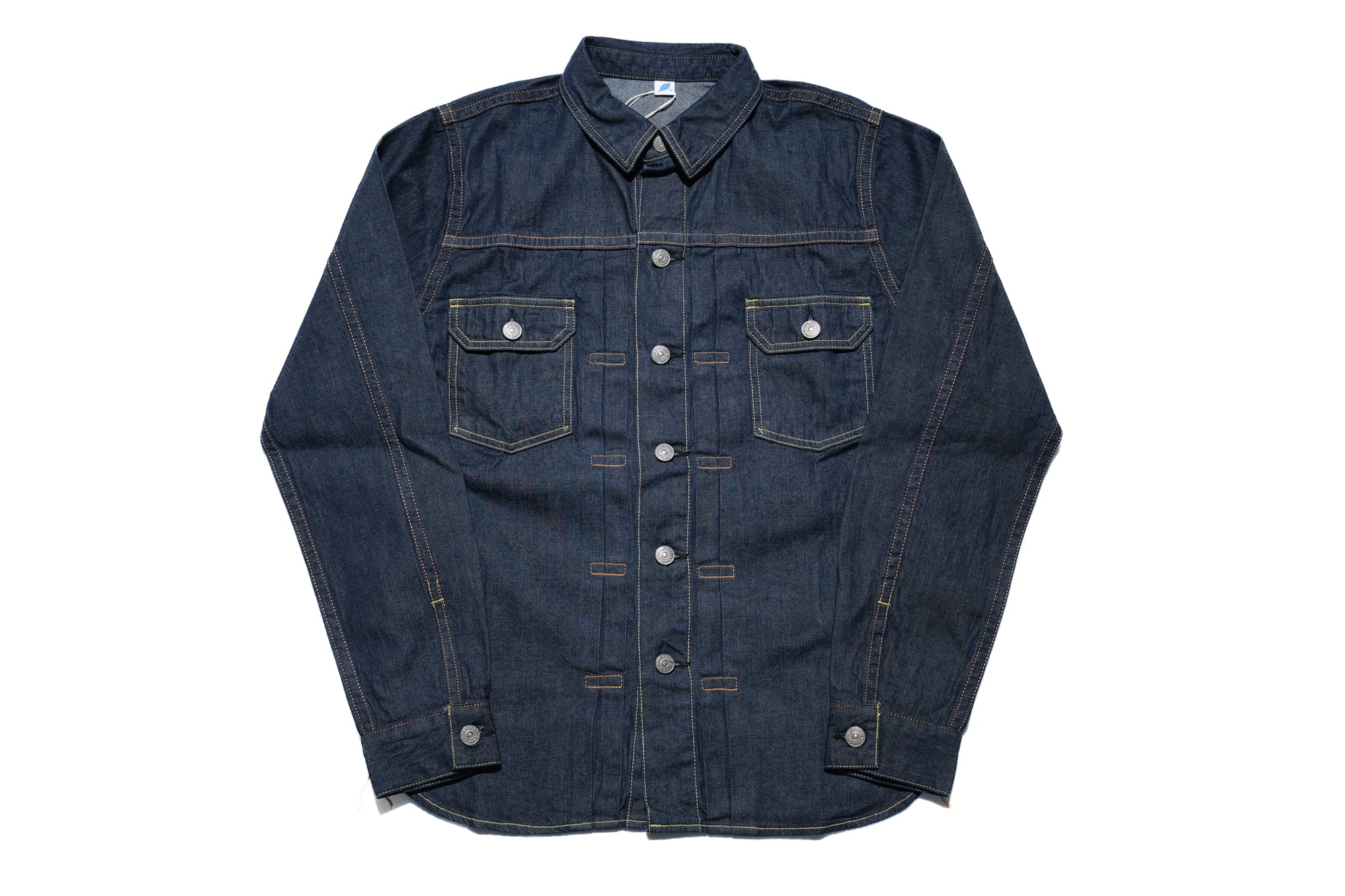 Pure Blue Japan 8oz Denim "Type 2" Jacketed Shirt (Grand Indigo)