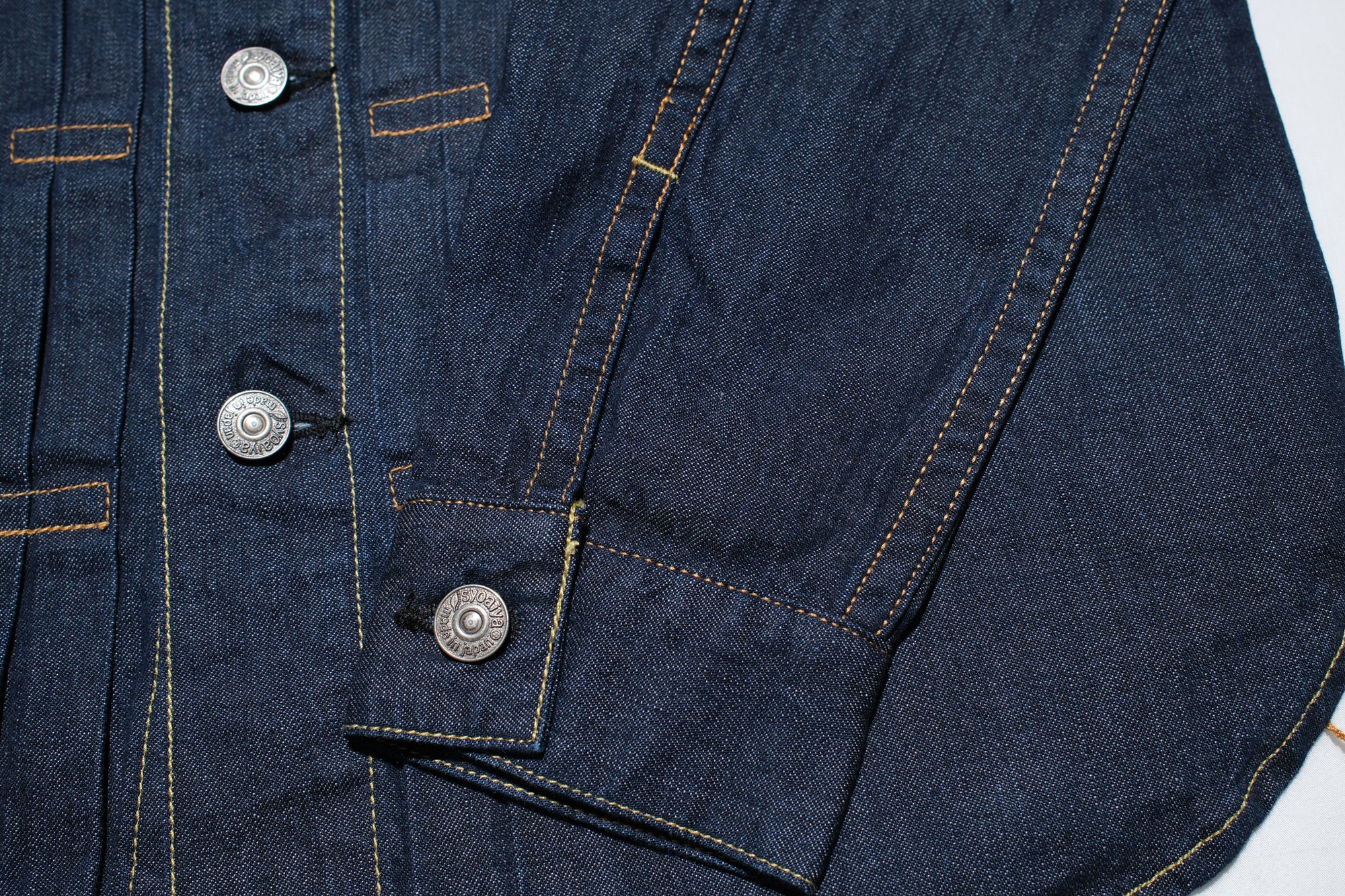 Pure Blue Japan 8oz Denim "Type 2" Jacketed Shirt (Grand Indigo)