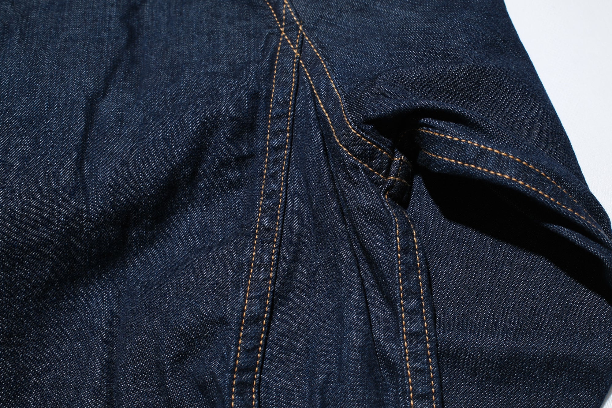 Pure Blue Japan 8oz Denim "Type 2" Jacketed Shirt (Grand Indigo)