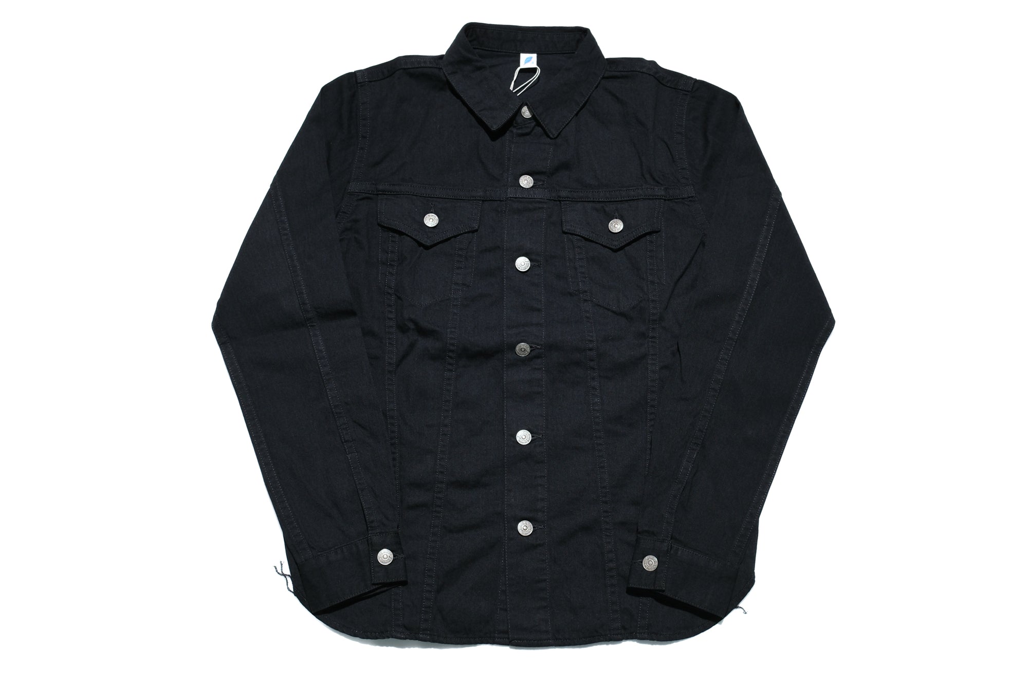Pure Blue Japan 8oz Denim "Type 3" Jacketed Shirt (Solid Black)