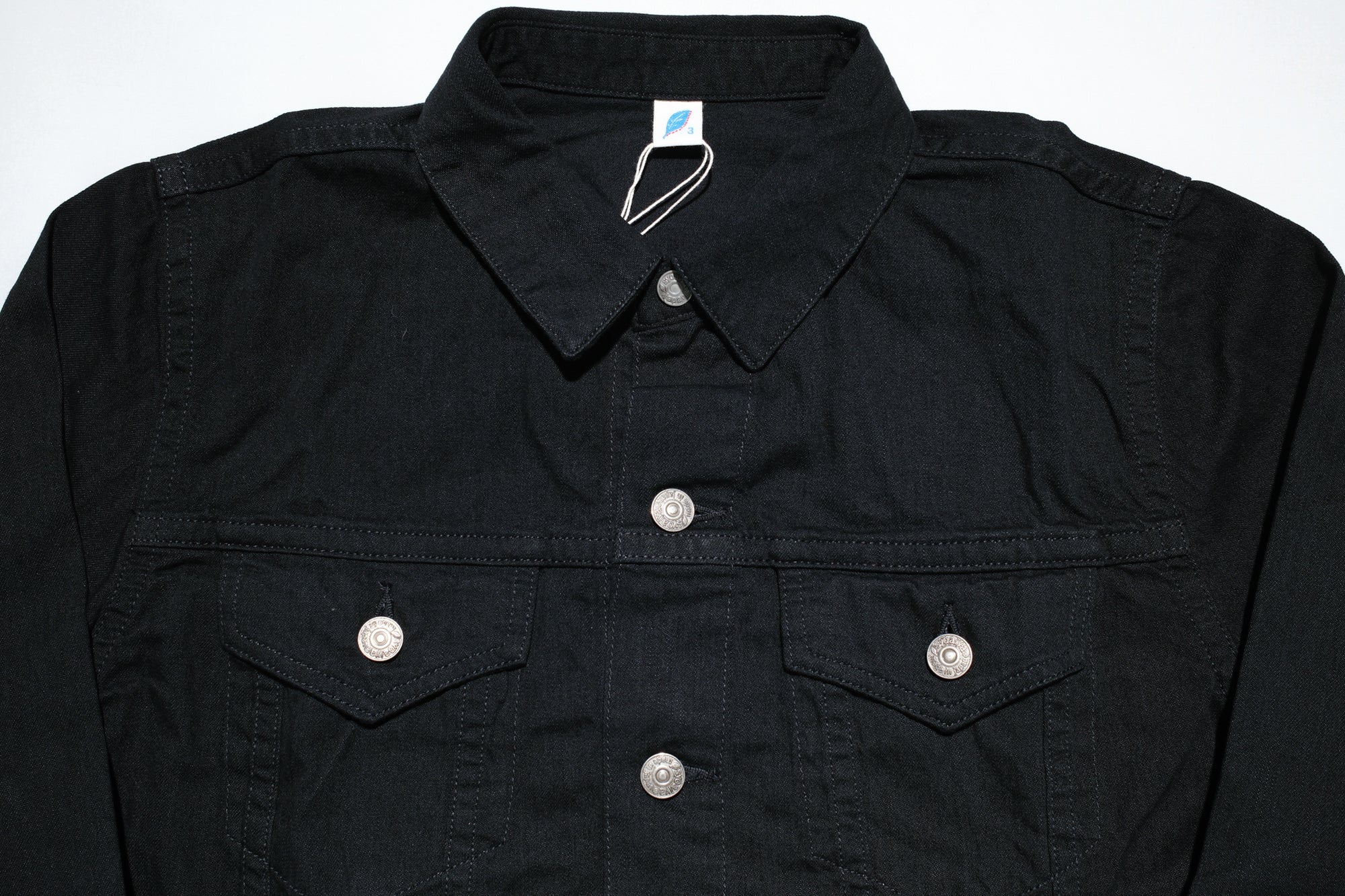 Pure Blue Japan 8oz Denim "Type 3" Jacketed Shirt (Solid Black)