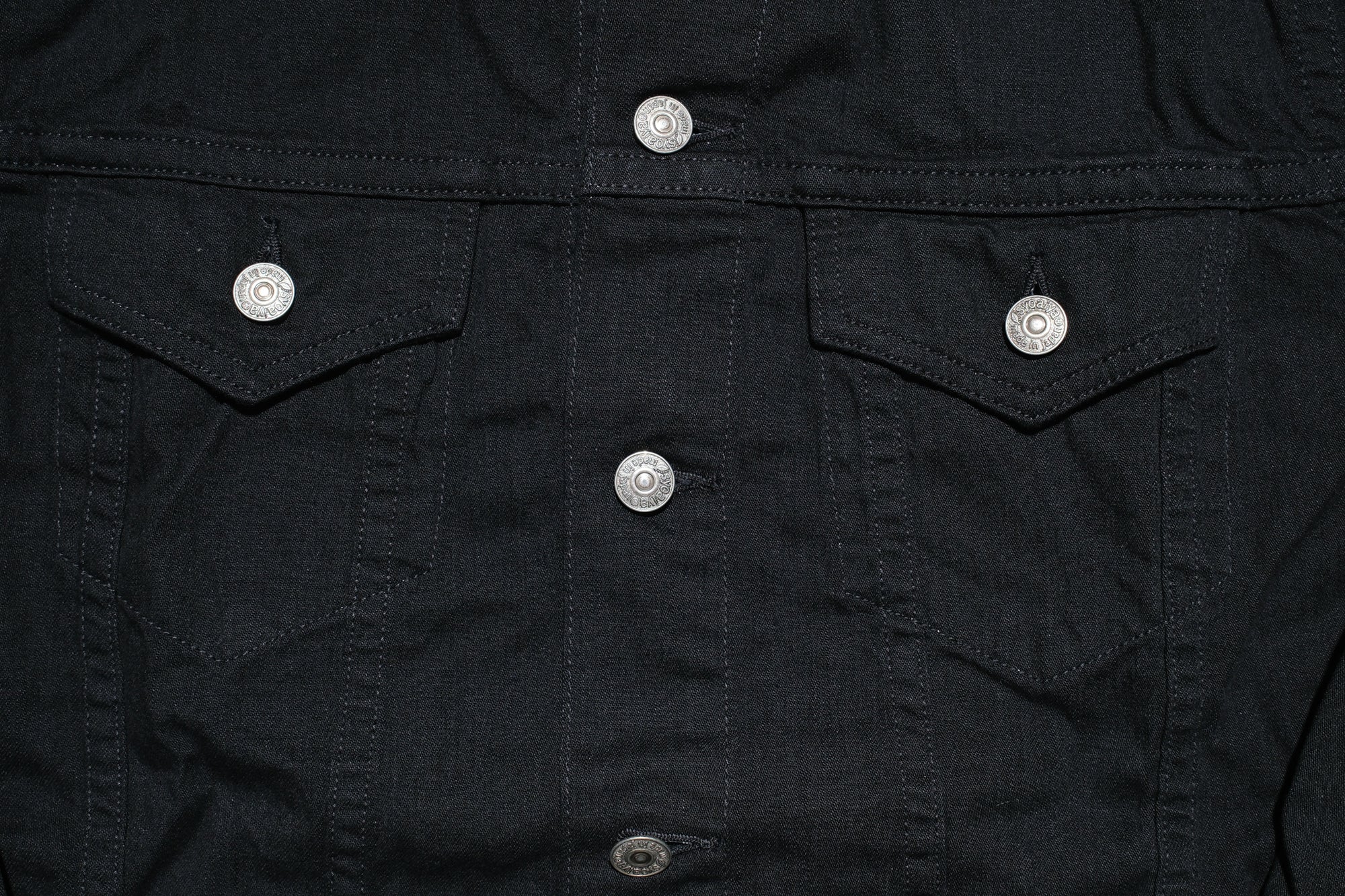 Pure Blue Japan 8oz Denim "Type 3" Jacketed Shirt (Solid Black)