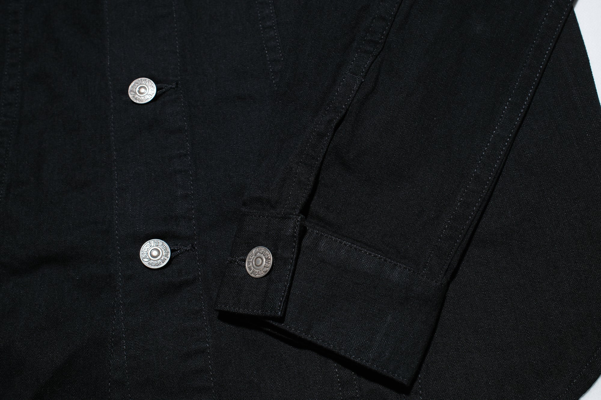 Pure Blue Japan 8oz Denim "Type 3" Jacketed Shirt (Solid Black)