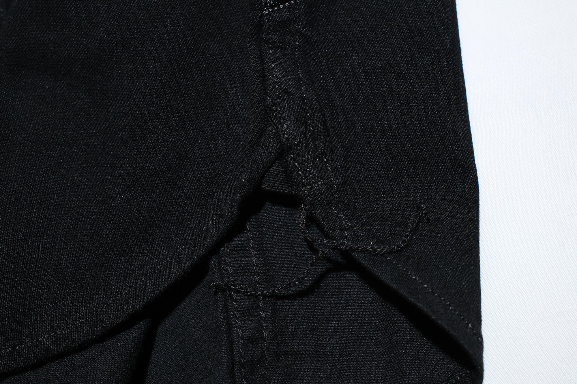 Pure Blue Japan 8oz Denim "Type 3" Jacketed Shirt (Solid Black)