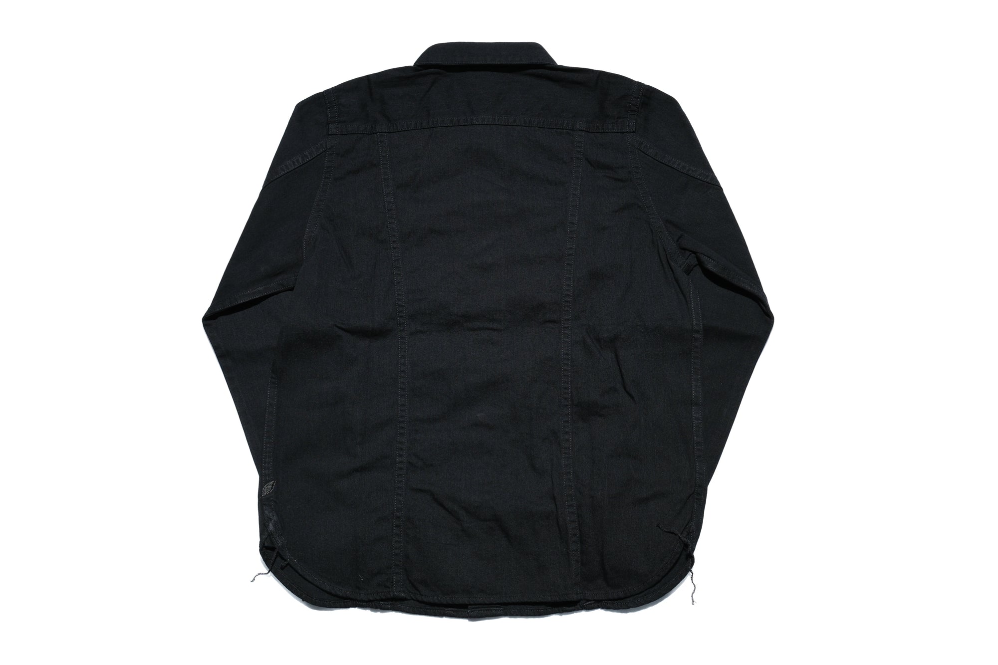Pure Blue Japan 8oz Denim "Type 3" Jacketed Shirt (Solid Black)