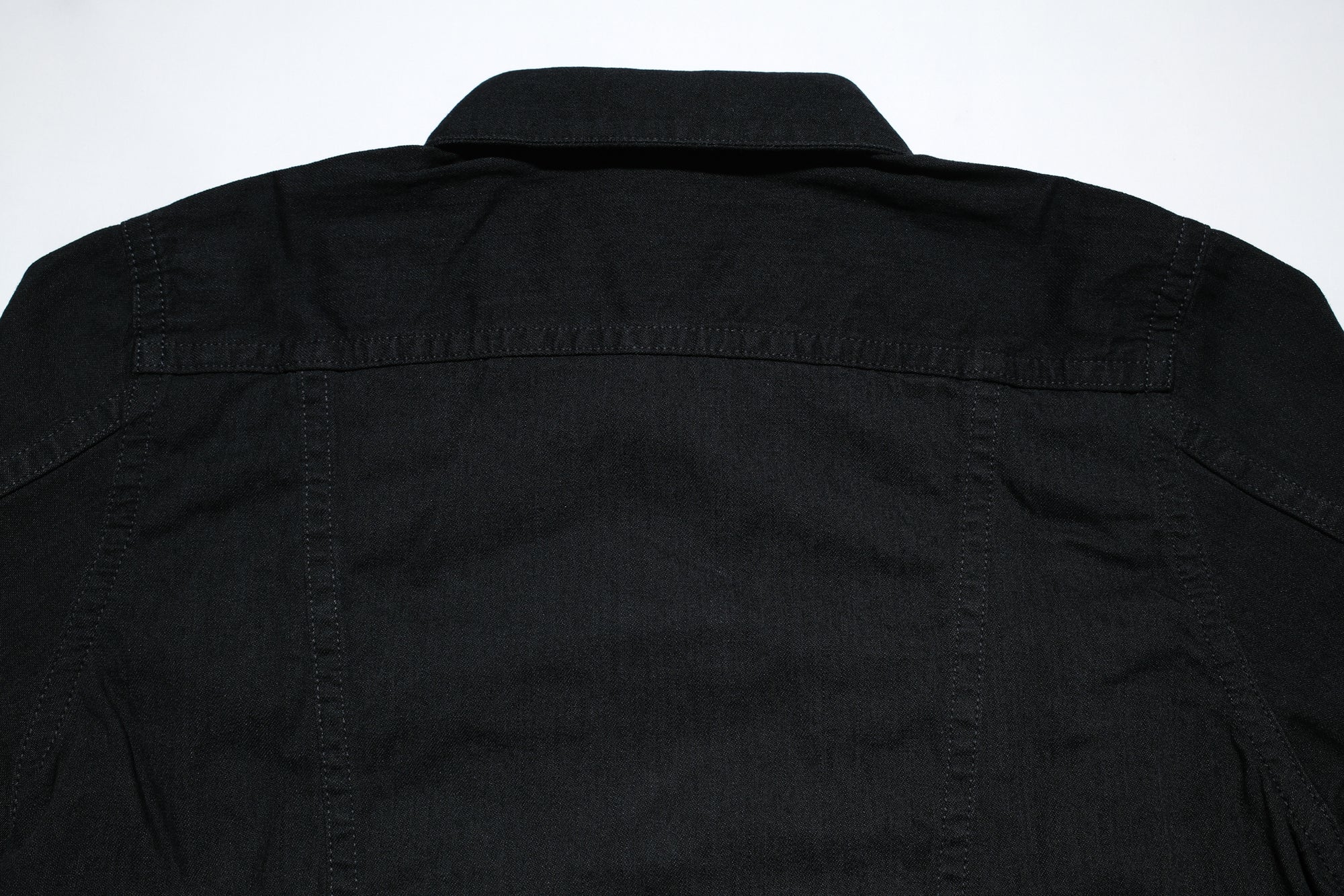 Pure Blue Japan 8oz Denim "Type 3" Jacketed Shirt (Solid Black)
