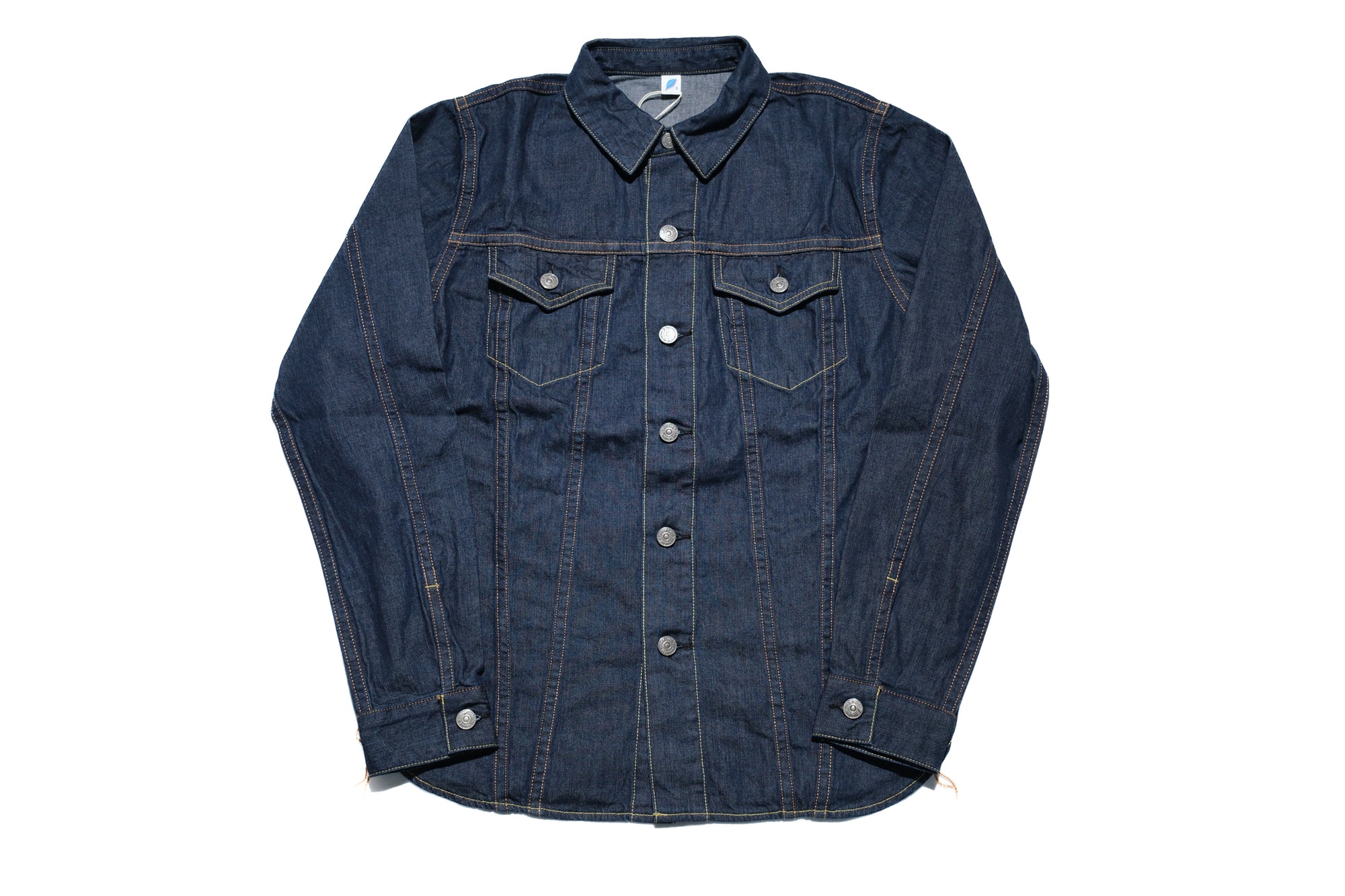 Pure Blue Japan 8oz Denim "Type 3" Jacketed Shirt (Grand Indigo)