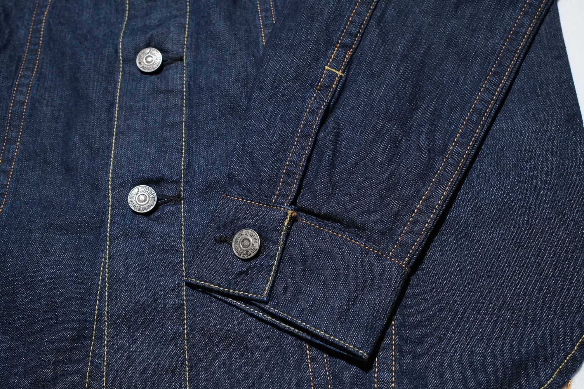 Pure Blue Japan 8oz Denim "Type 3" Jacketed Shirt (Grand Indigo)