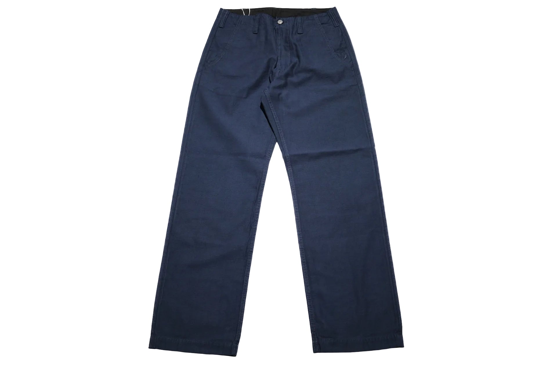 Pure Blue Japan Heavyweight Back Sateen Trousers (Navy X Black)