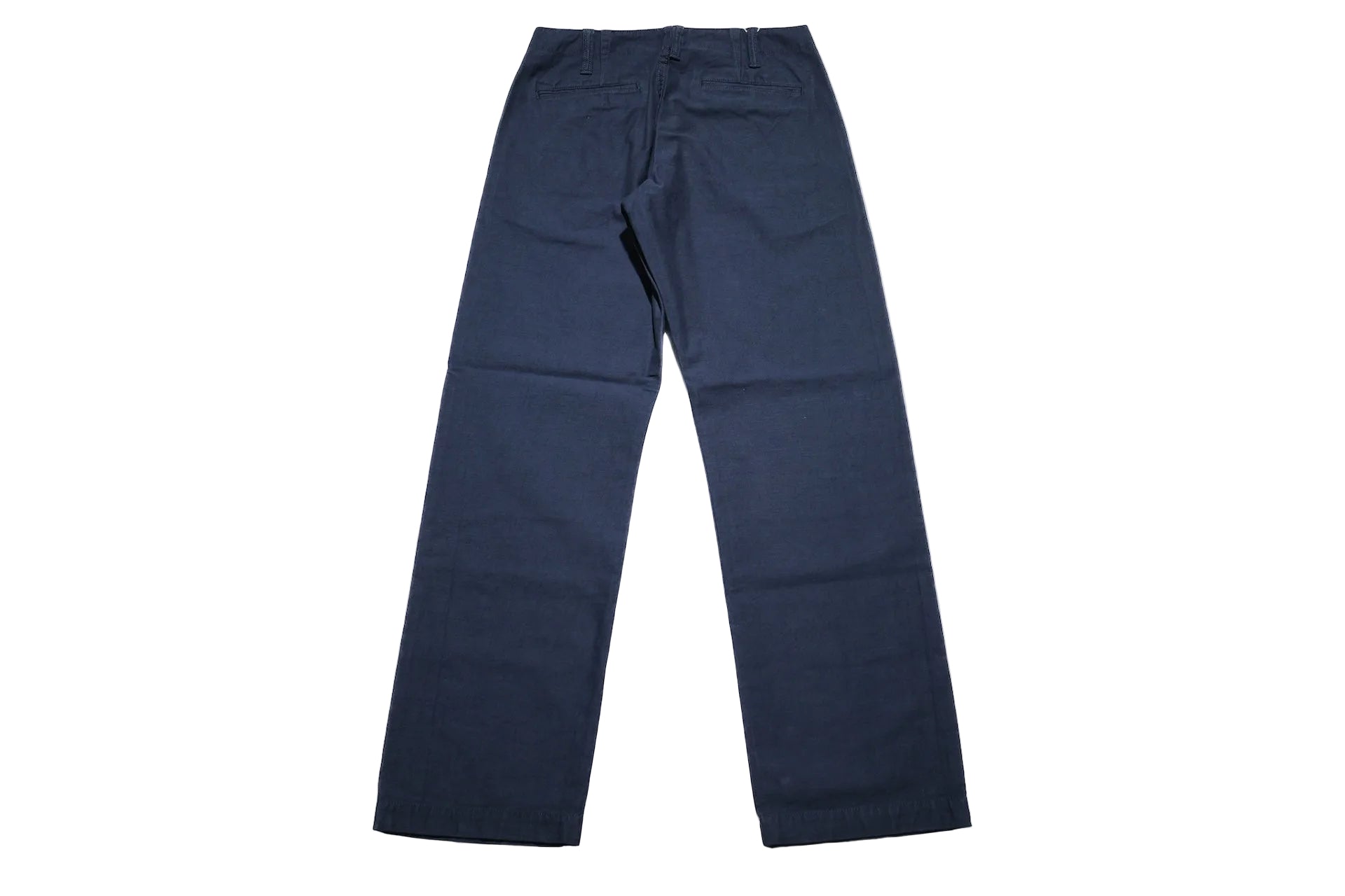 Pure Blue Japan Heavyweight Back Sateen Trousers (Navy X Black)