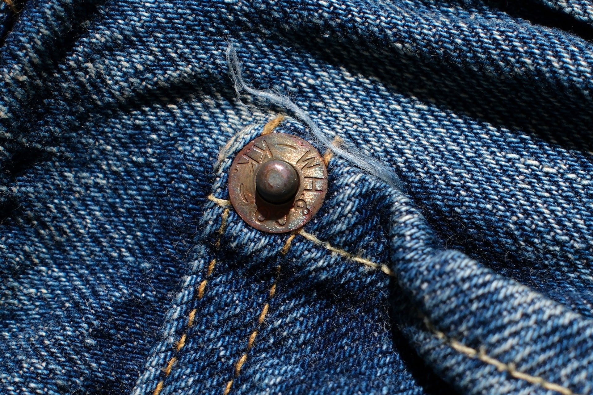 Warehouse Co. 12oz Indigo Dyed 1105 “2ND-HAND Used Wash” Denim (Tapered fit)