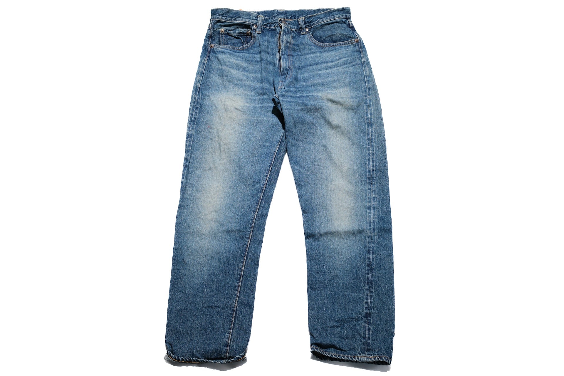Warehouse Co. 12oz Indigo Dyed 1105 “2ND-HAND Used Wash” Denim (Tapered fit)