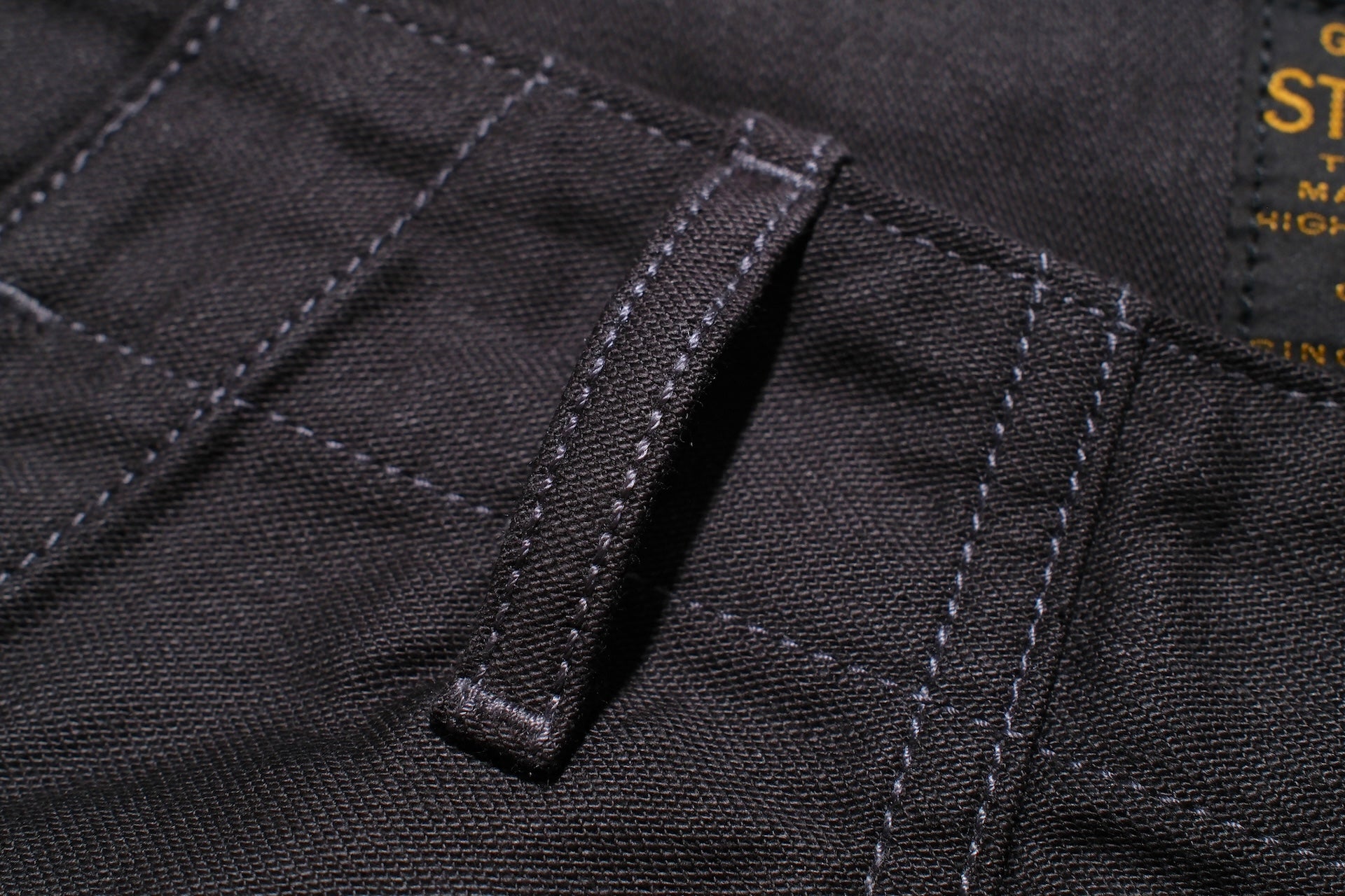 Studio D'Artisan 12oz Military-Style Back Sateen Baker Pants (Charcoal Black)