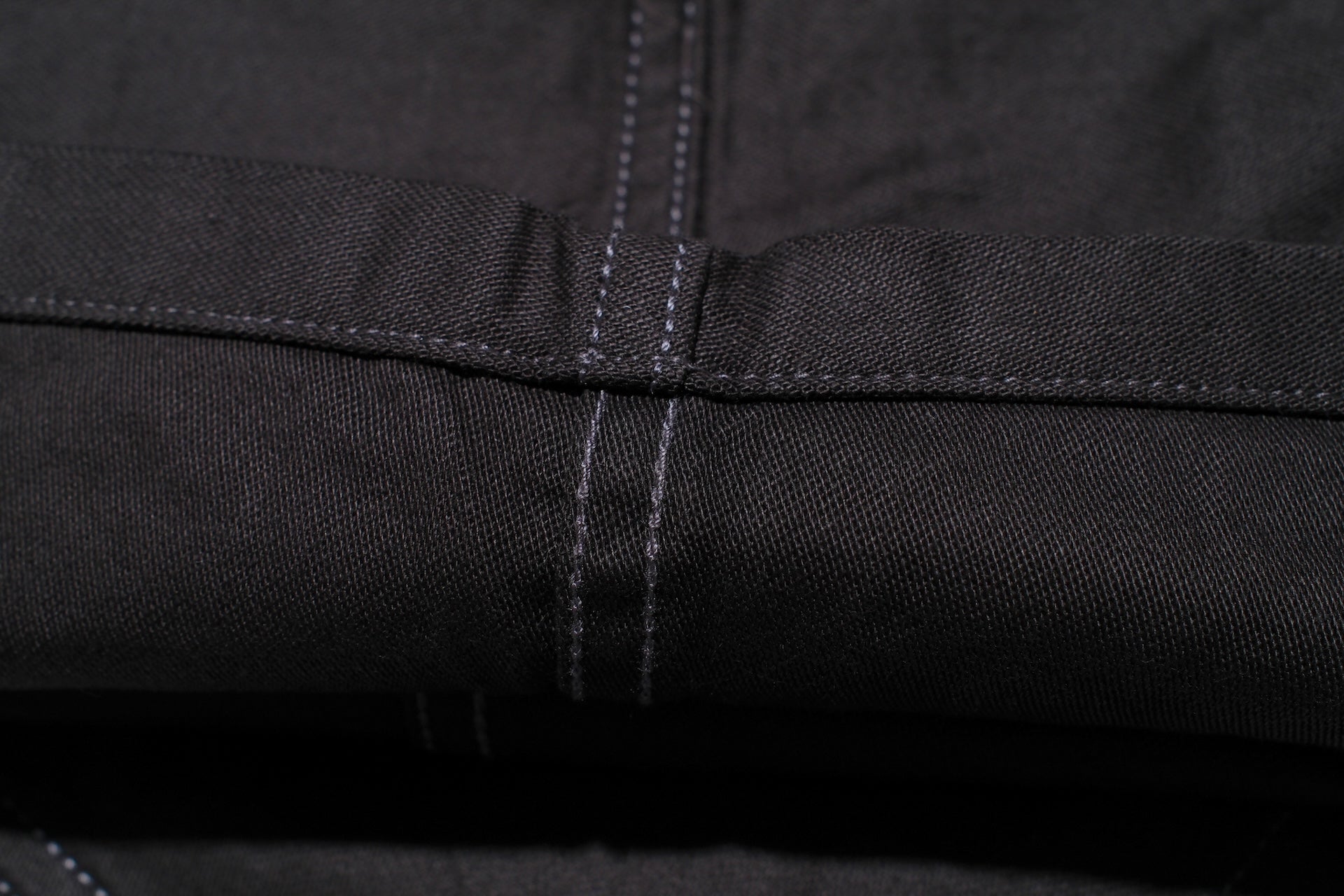 Studio D'Artisan 12oz Military-Style Back Sateen Baker Pants (Charcoal Black)