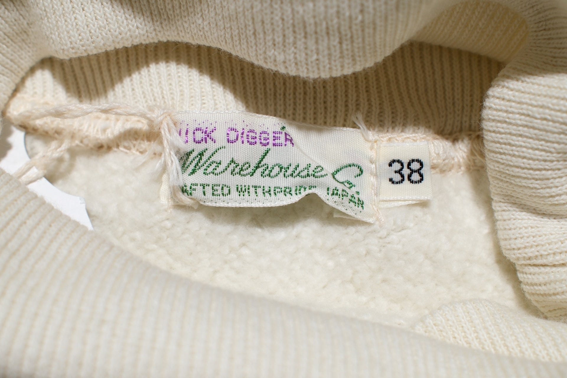 Warehouse Co. Lot. 468 10oz "High-Neck" Loopwheeled Sweatshirt (Beige)