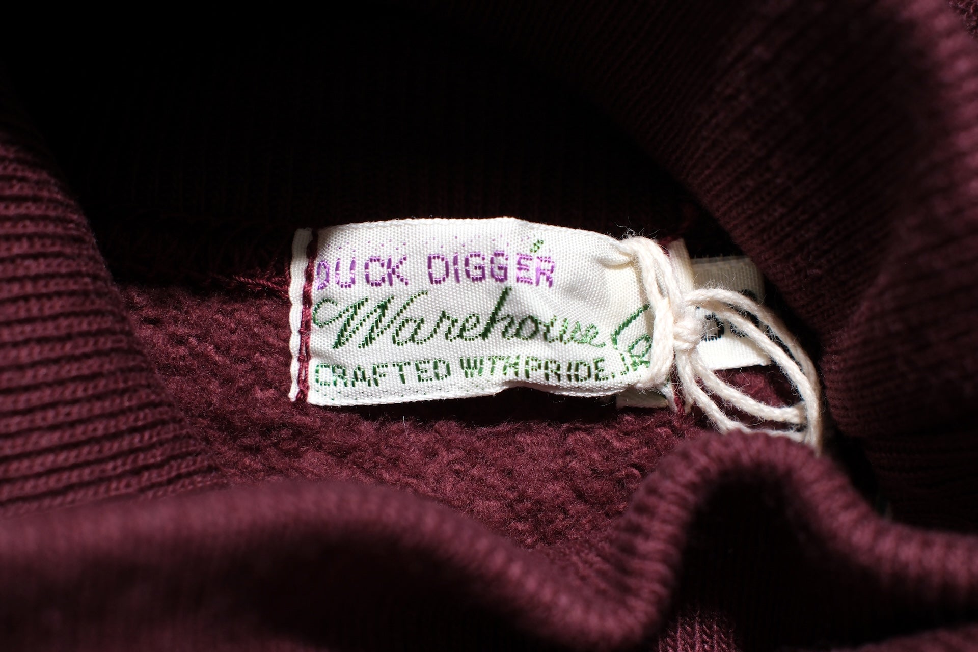 Warehouse Co. Lot. 468 10oz "High-Neck" Loopwheeled Sweatshirt (Burgundy)