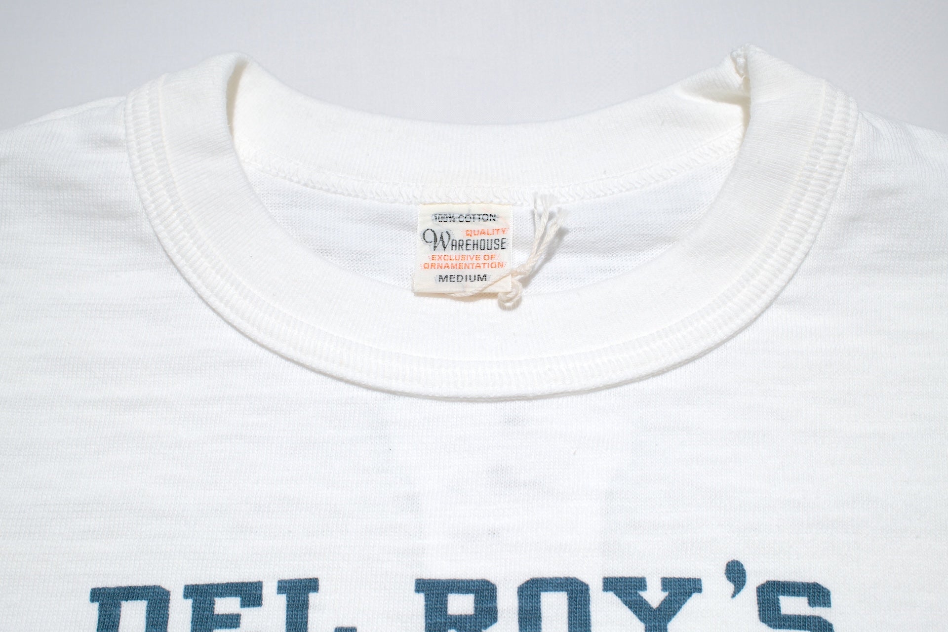 Warehouse Co. 5.5oz "Speed Parts" 'Bamboo Textured' Tee (White)