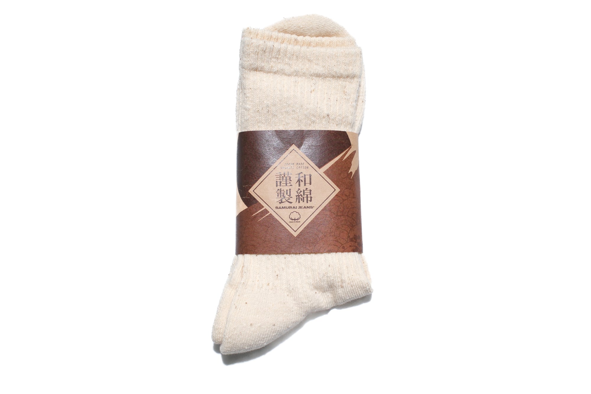 Samurai “Nippon Cotton” 8-Inch Socks (Natural)