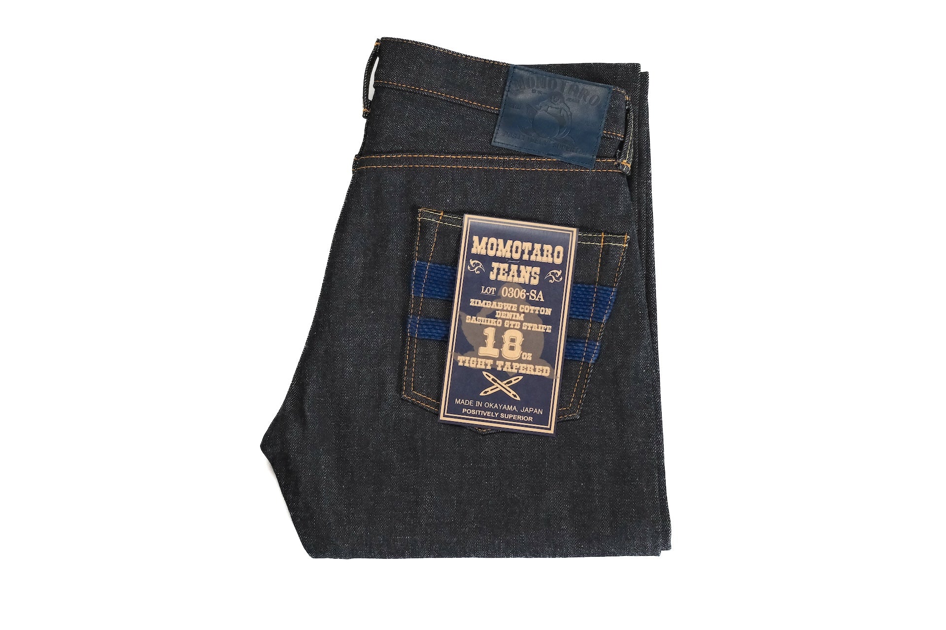 Momotaro 18oz 0306-SA Denim (Slim Tapered Fit)