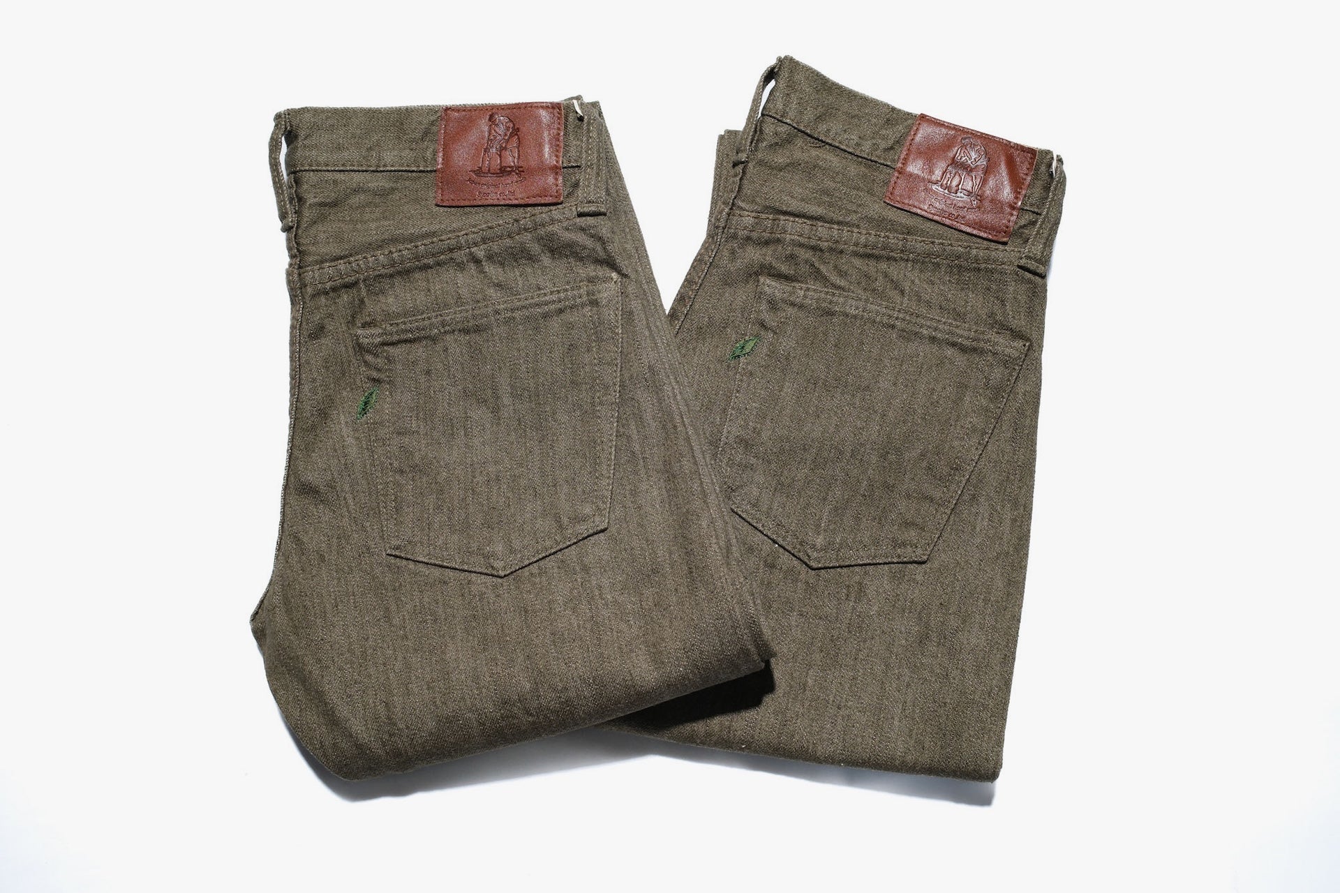 Pure Blue Japan 14oz OL-14oz-013 "Olive Branch" Denim (Slim Tapered fit)