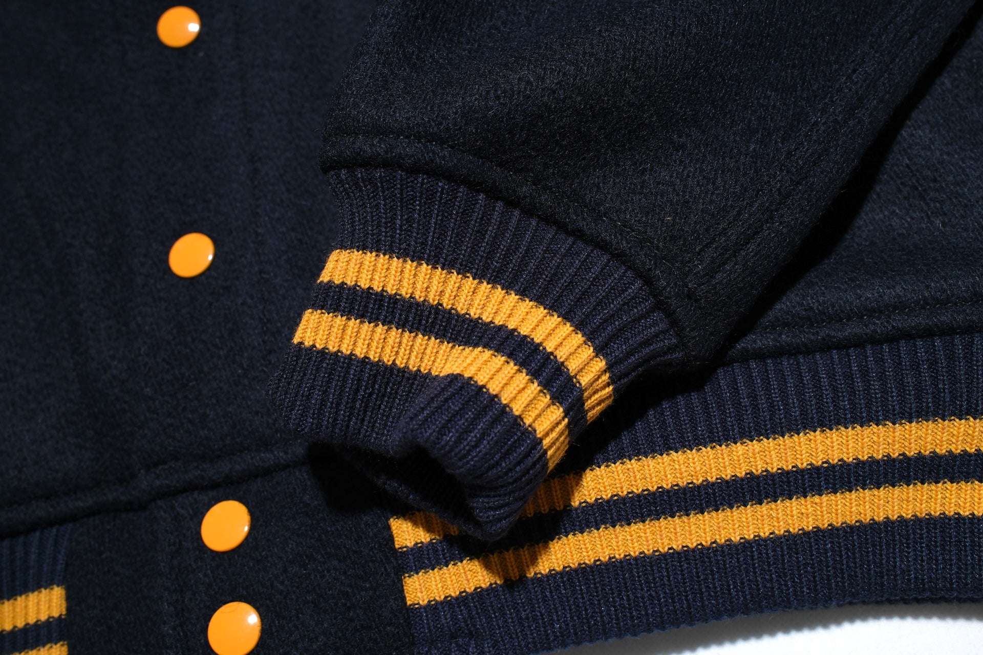 Warehouse Co. 1950s U.S Navy Melton Wool Varsity Jacket (Navy)