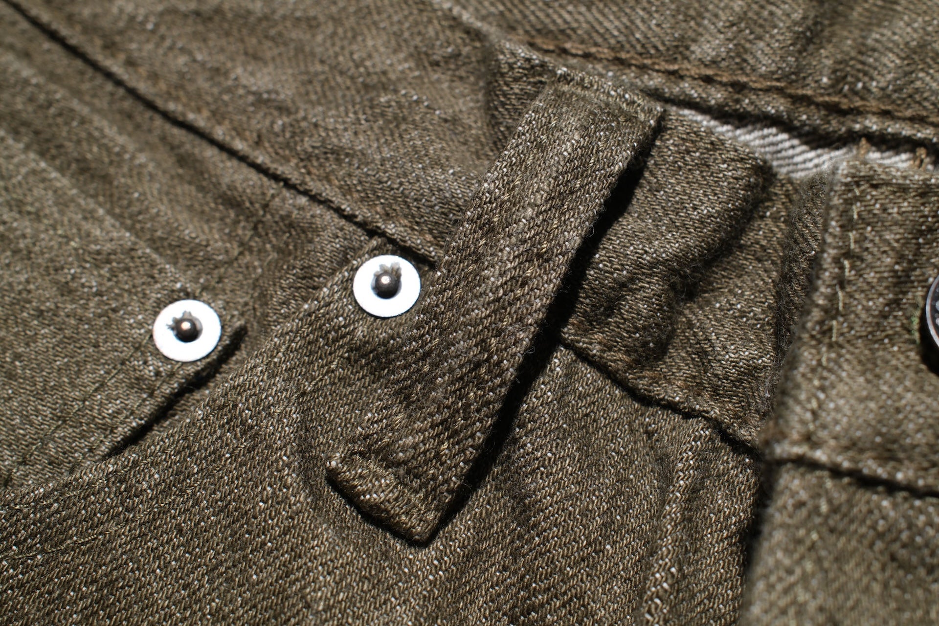 Pure Blue Japan 14oz OL-14oz-019 "Olive Branch" Denim (Relaxed Tapered fit)