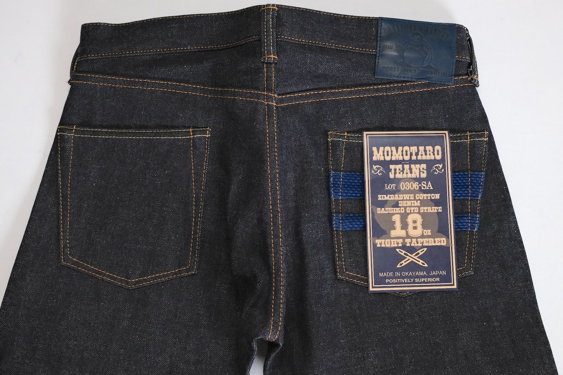 Momotaro 18oz 0306-SA Denim (Slim Tapered Fit)