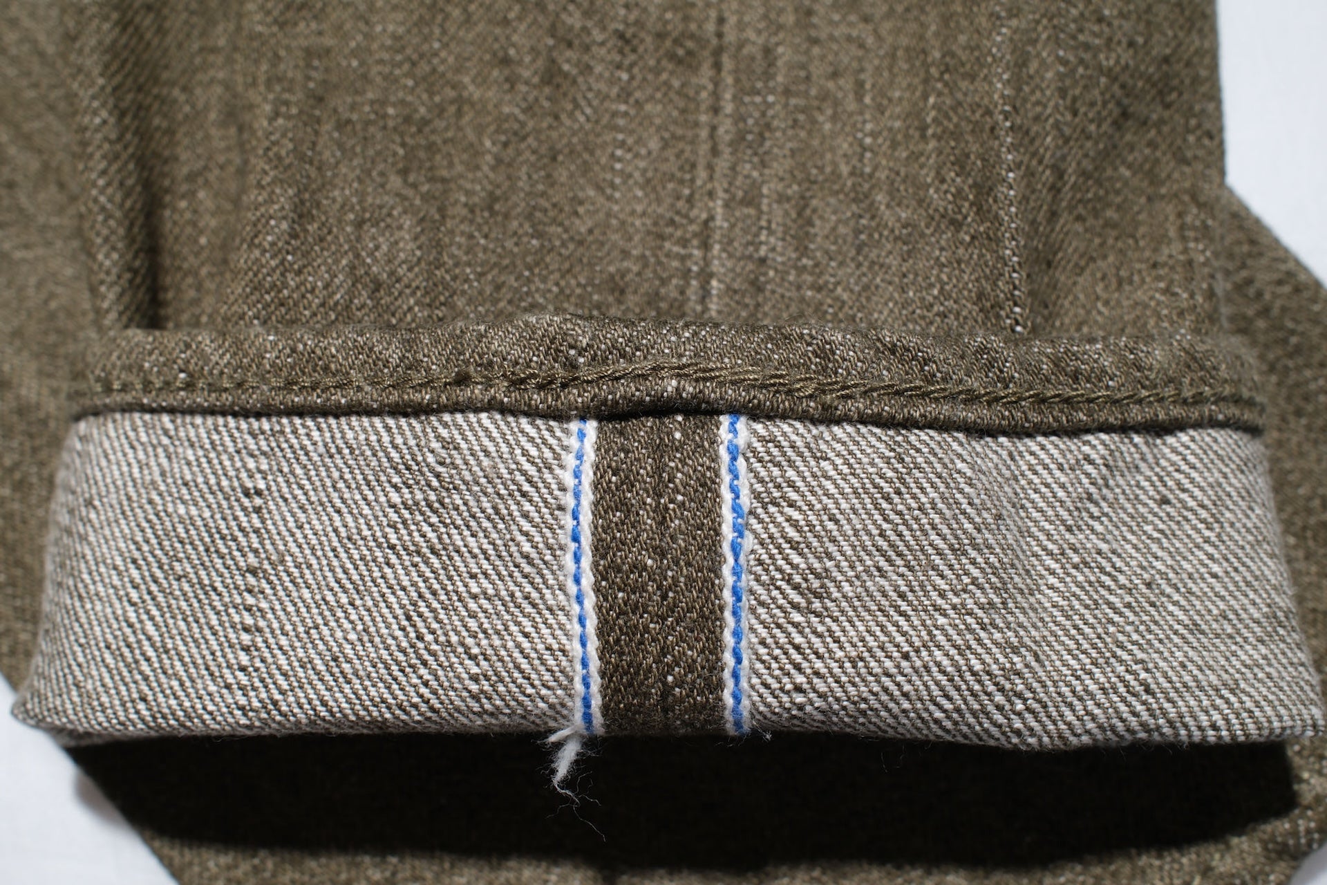 Pure Blue Japan 14oz OL-14oz-013 "Olive Branch" Denim (Slim Tapered fit)