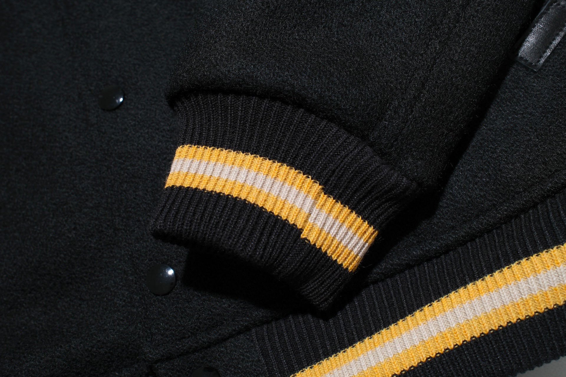 Warehouse Co. 1950s U.S Army Melton Wool Varsity Jacket (Black)