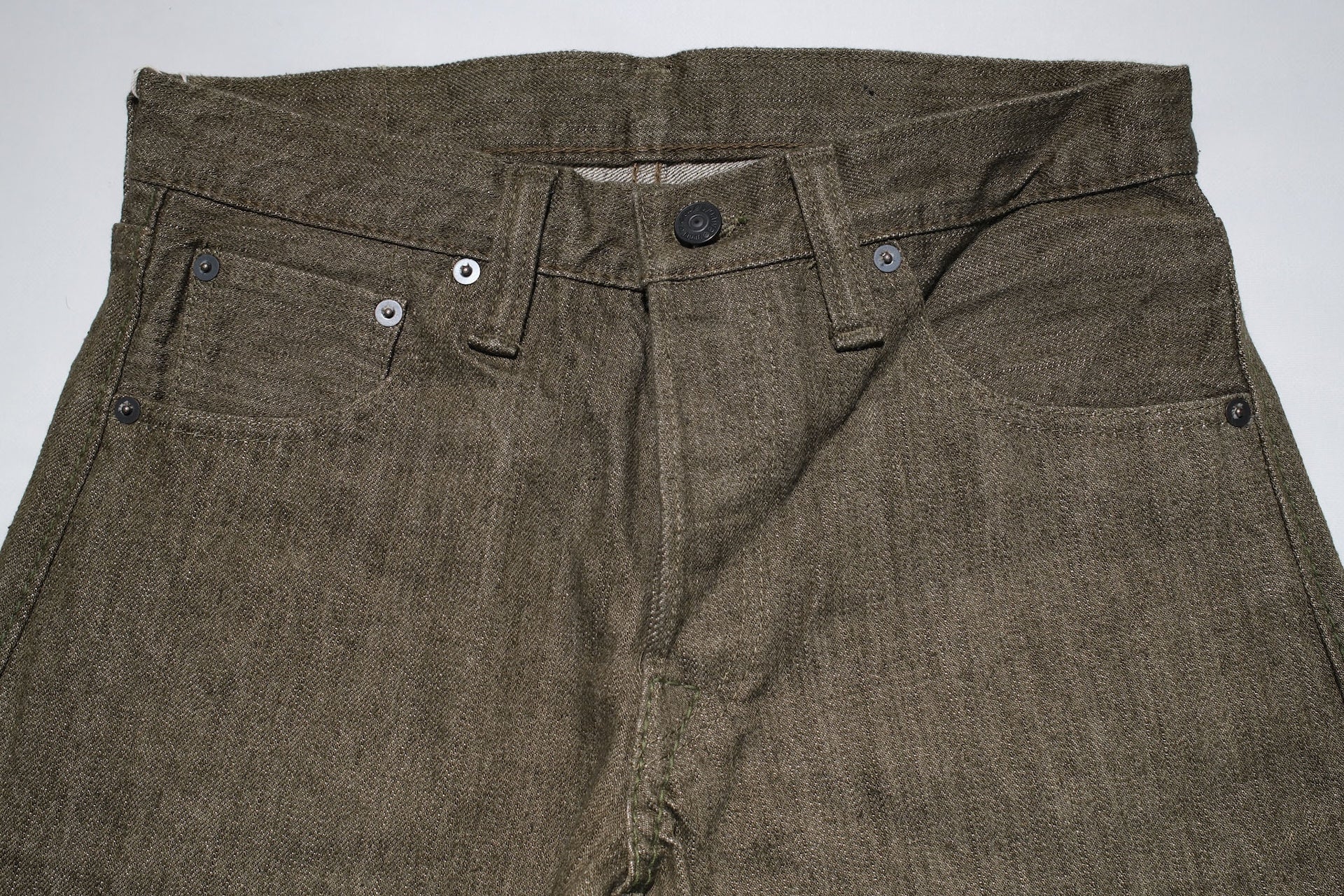 Pure Blue Japan 14oz OL-14oz-013 "Olive Branch" Denim (Slim Tapered fit)
