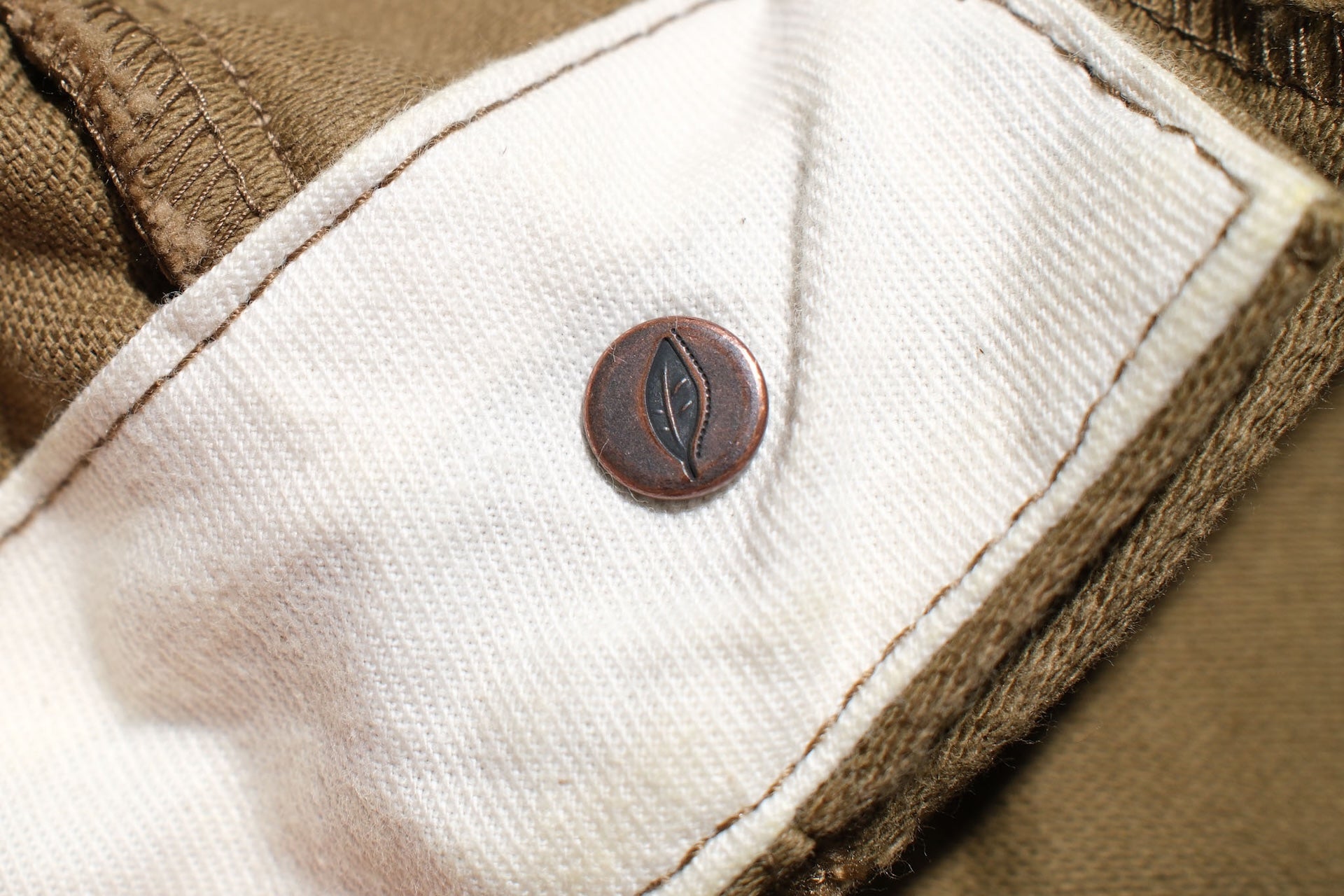 Pure Blue Japan 12oz Moleskin "Worker's Chinos" (Beige)