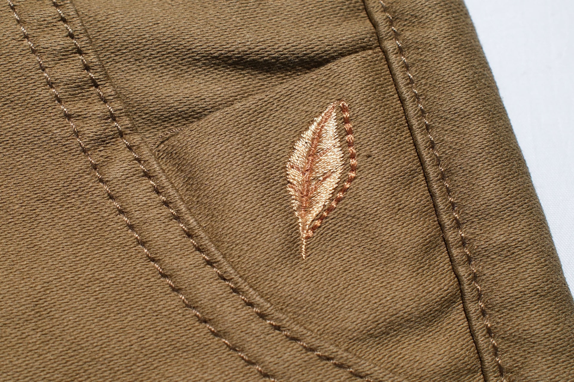 Pure Blue Japan 12oz Moleskin "Worker's Chinos" (Beige)